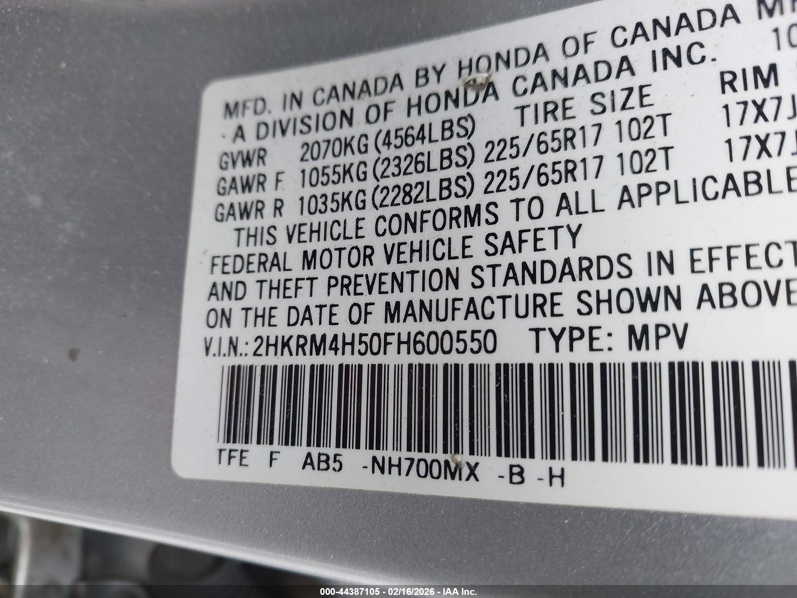 HONDA CR-V image 9