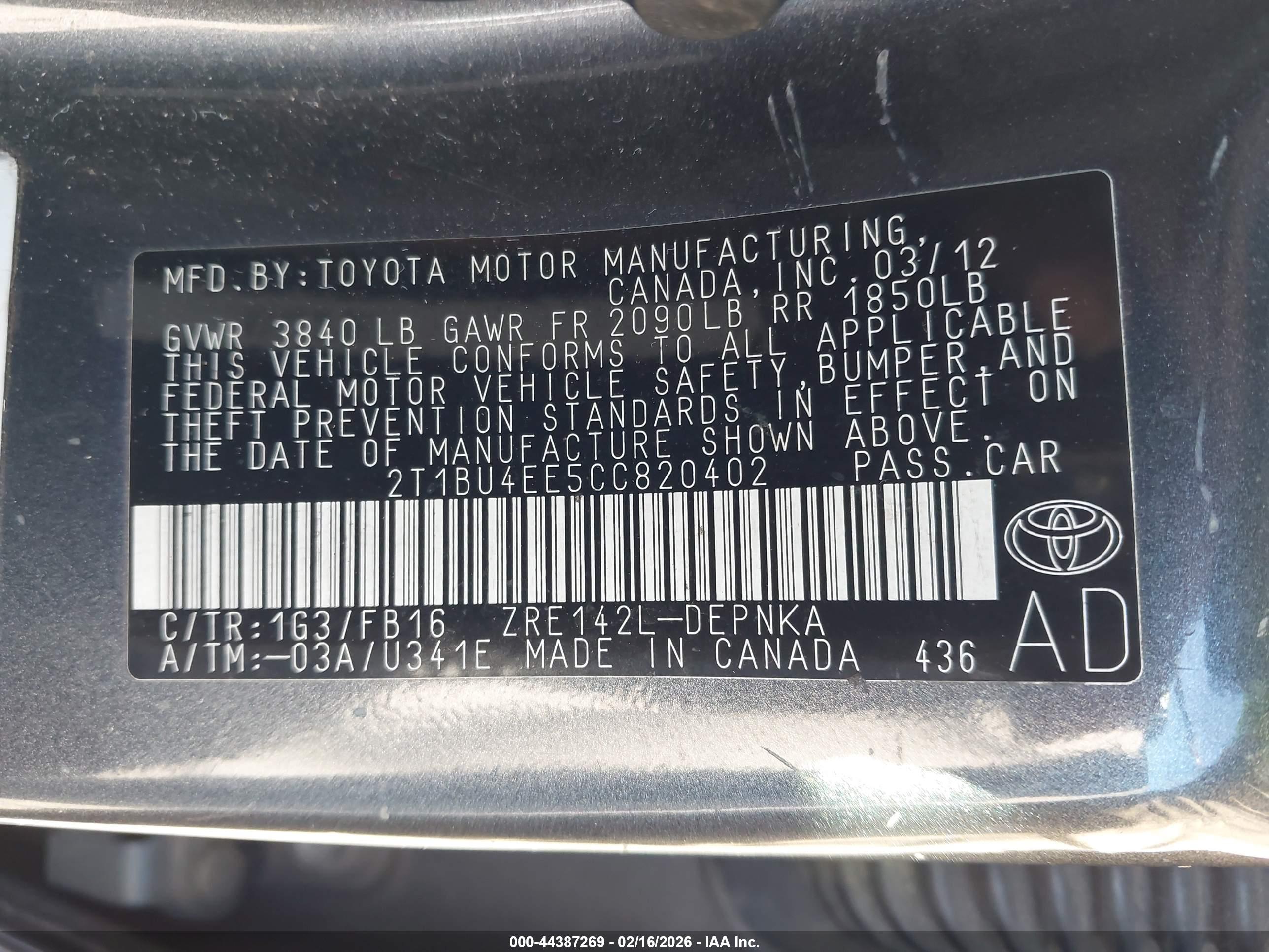 TOYOTA COROLLA image 9