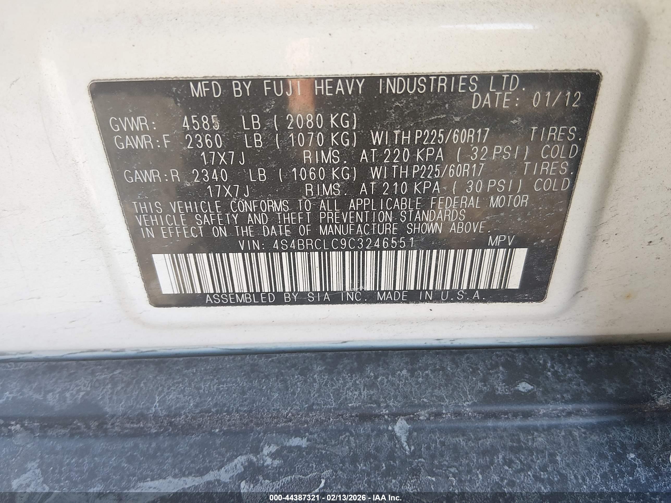 SUBARU OUTBACK image 9