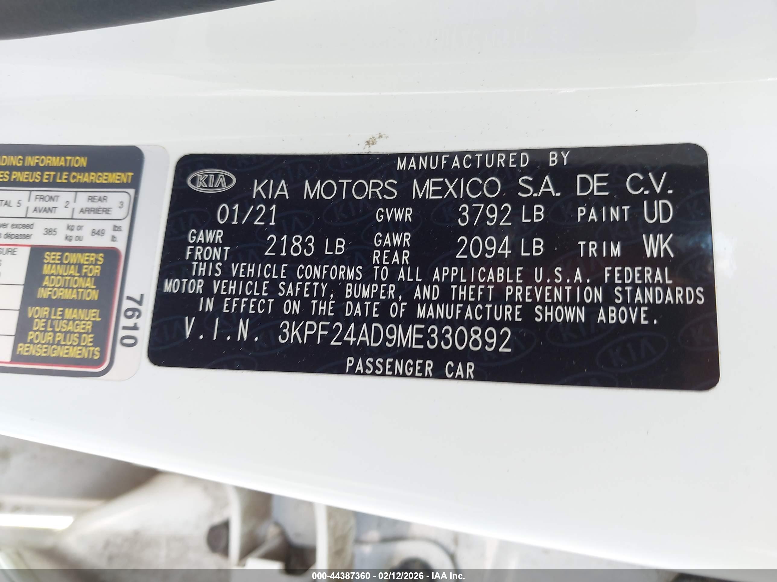 KIA FORTE image 9