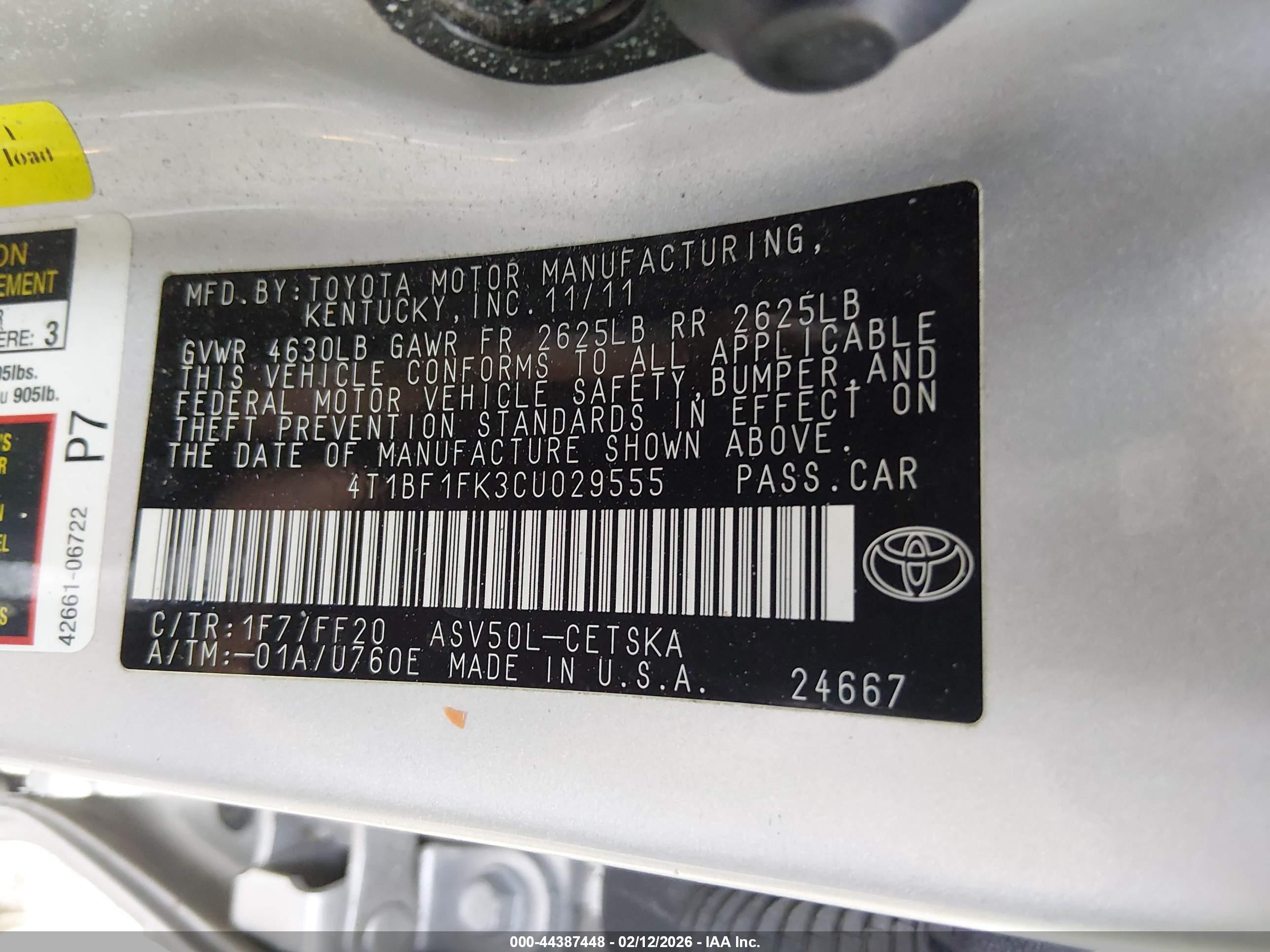 TOYOTA CAMRY image 9