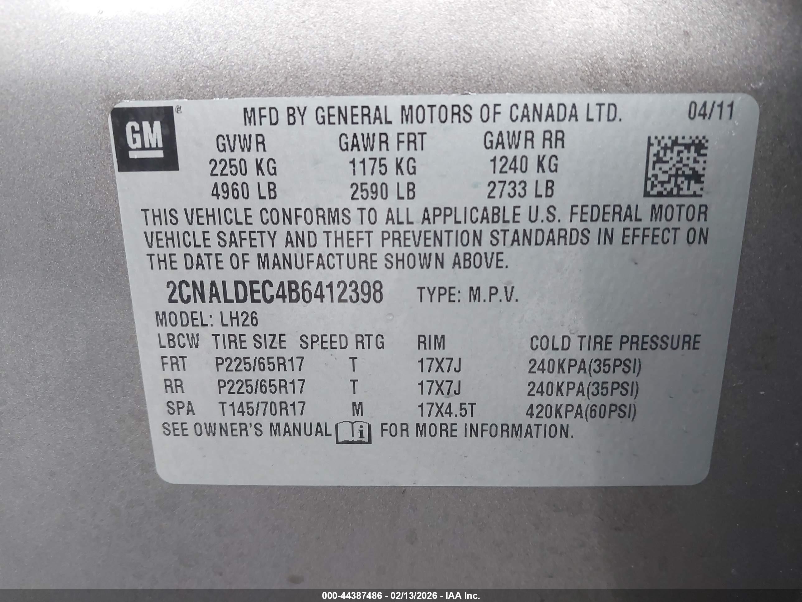 CHEVROLET EQUINOX image 9