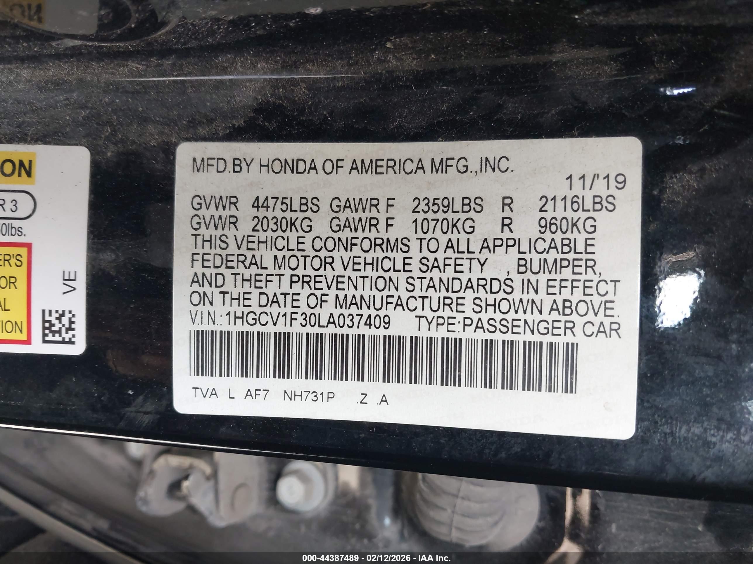 HONDA ACCORD image 9