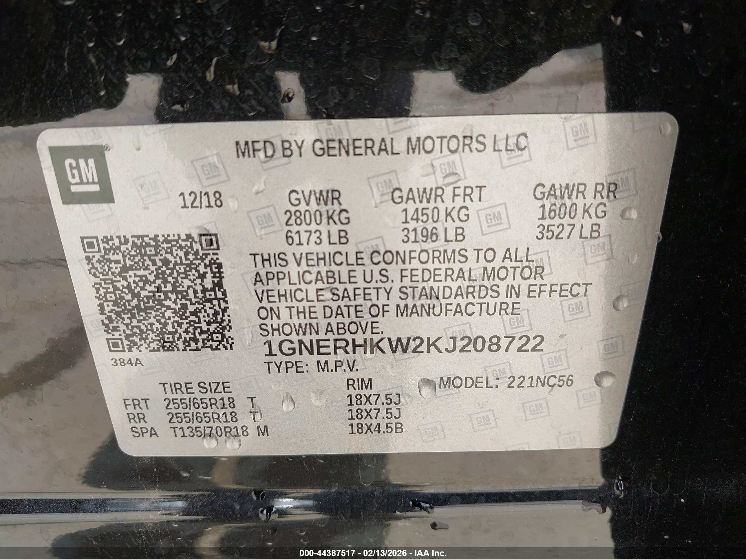 CHEVROLET TRAVERSE image 9