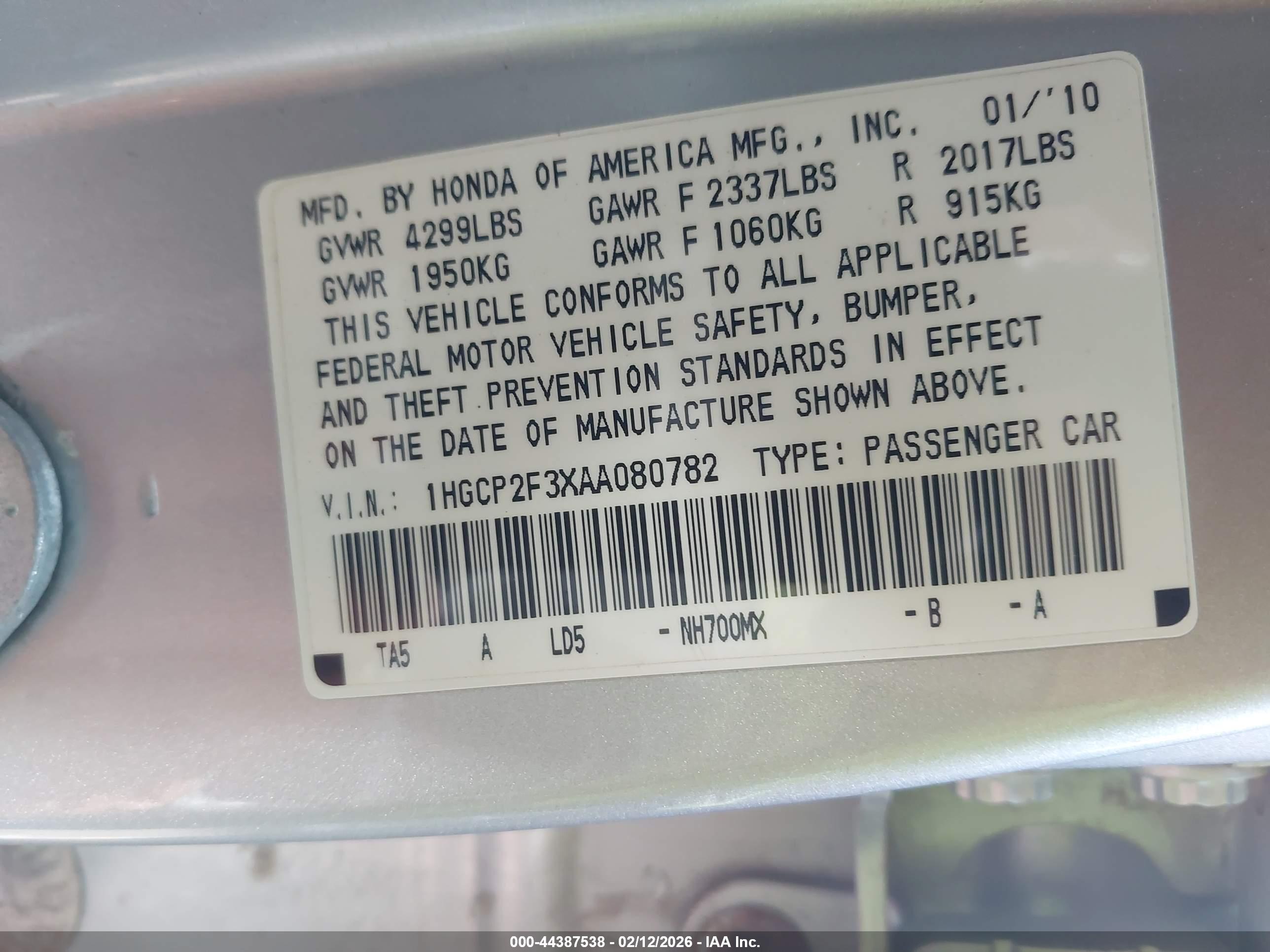 HONDA ACCORD image 9