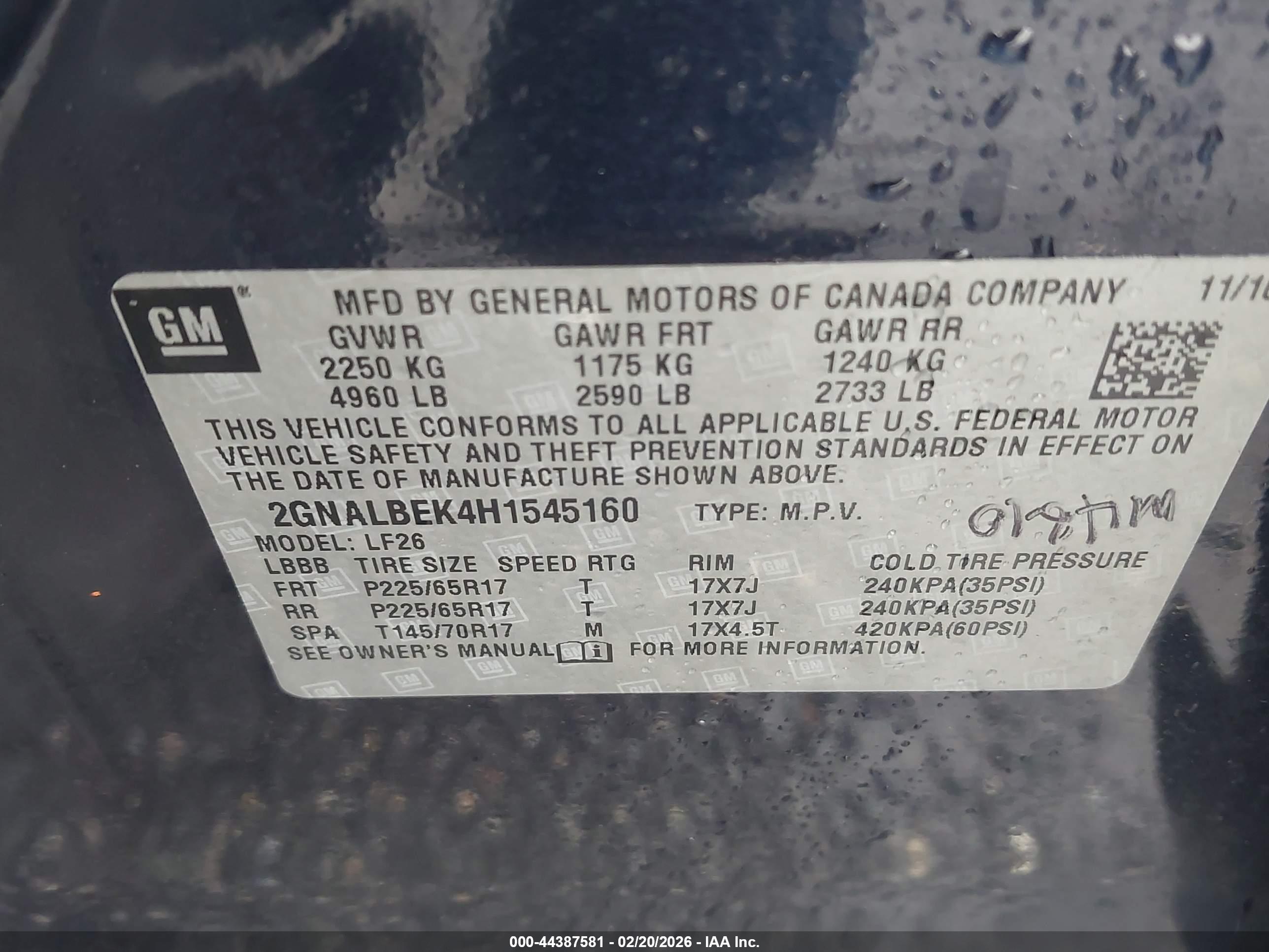 CHEVROLET EQUINOX image 9