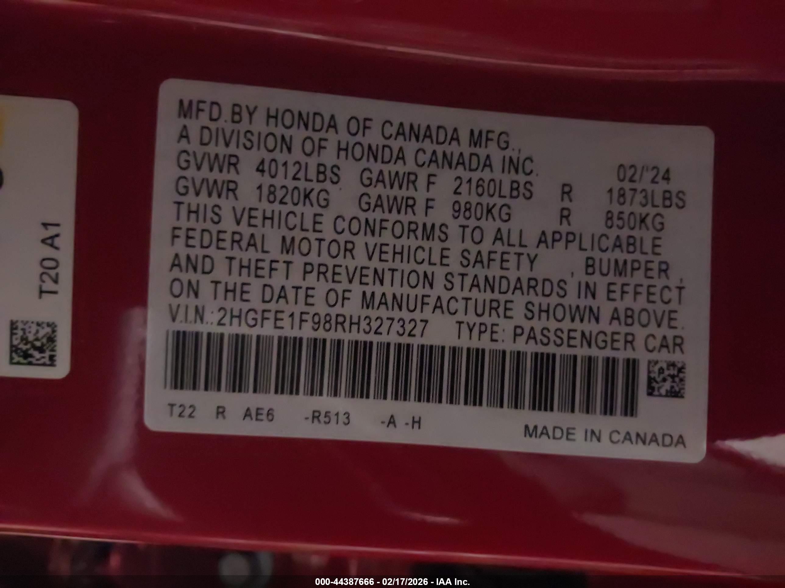 HONDA CIVIC image 9