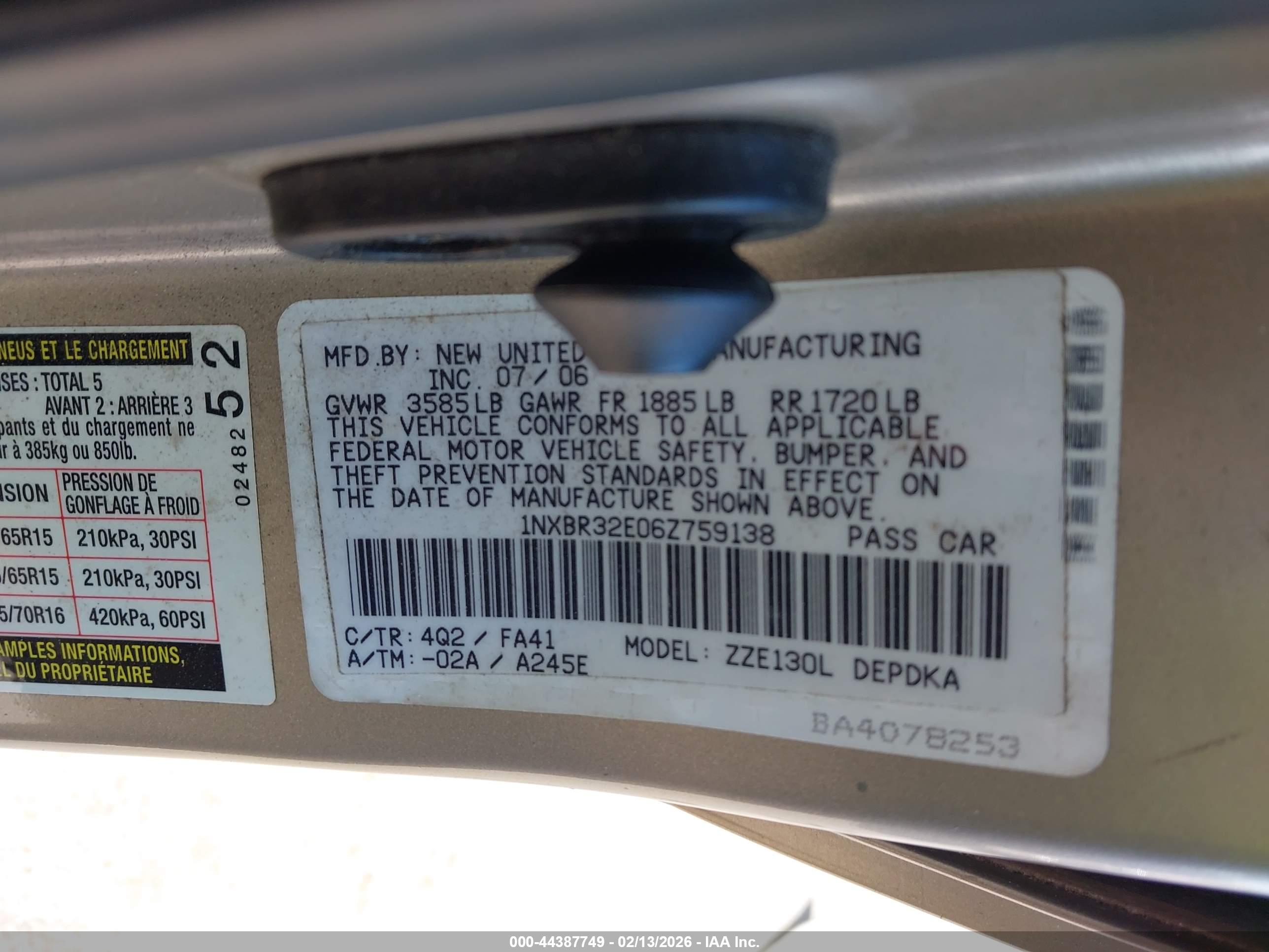 TOYOTA COROLLA image 9