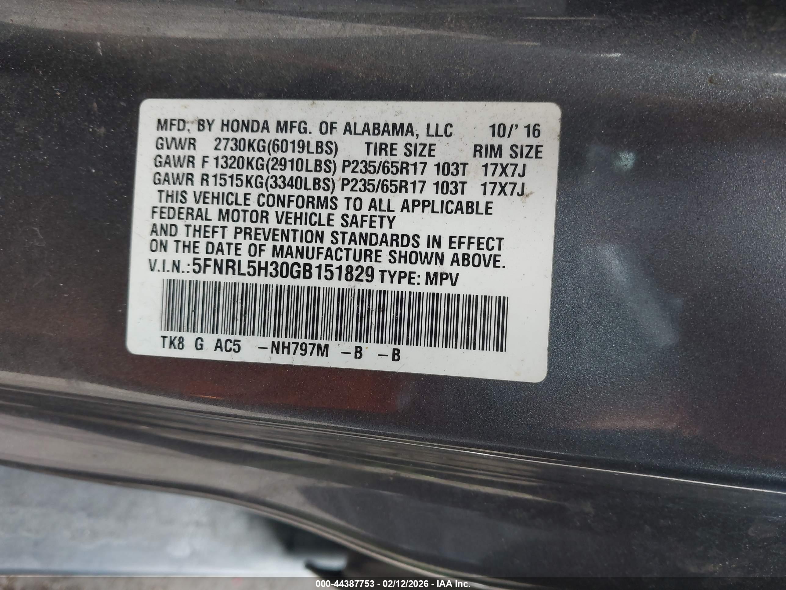 HONDA ODYSSEY image 9
