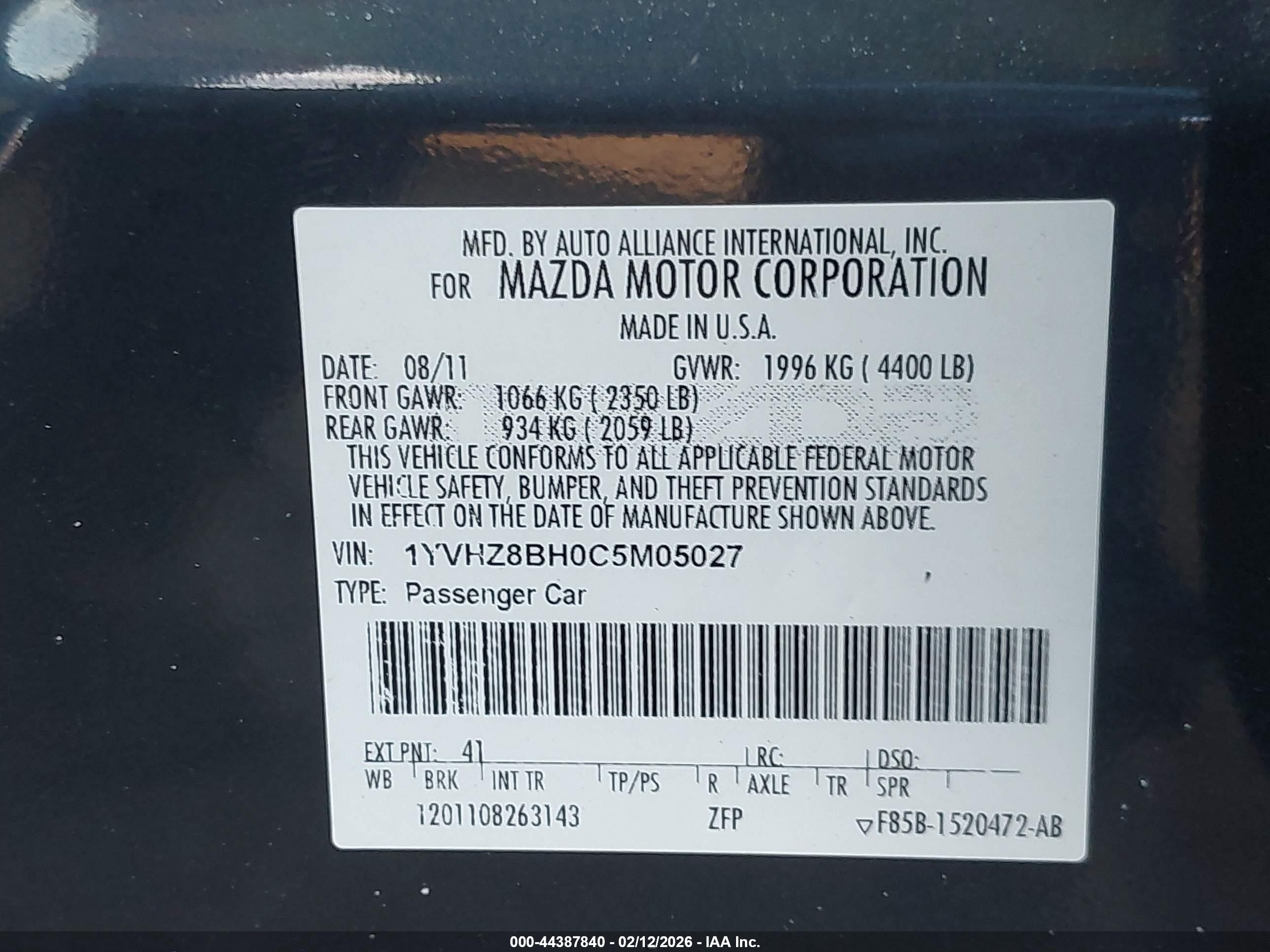 MAZDA MAZDA6 image 9
