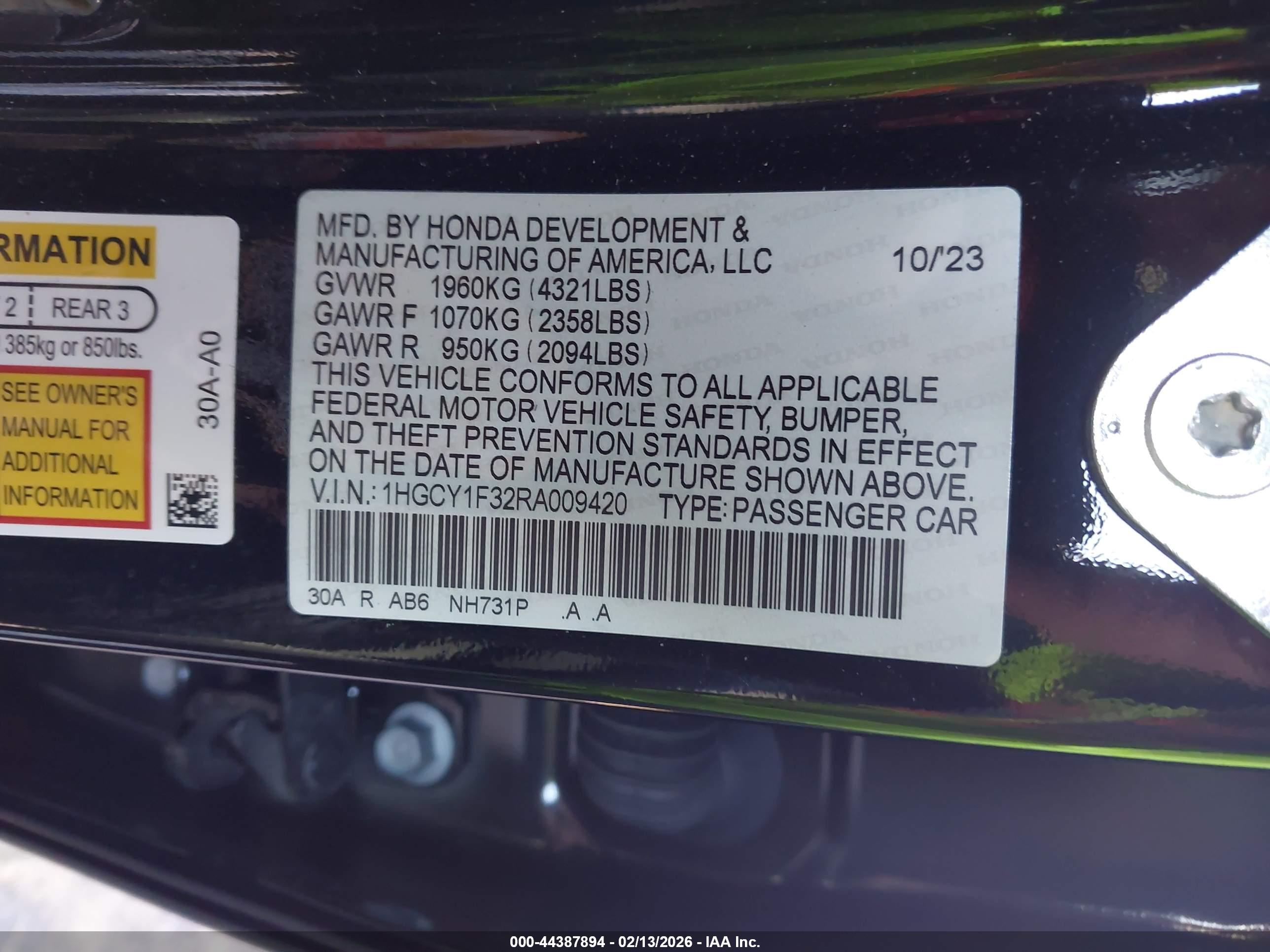 HONDA ACCORD image 9