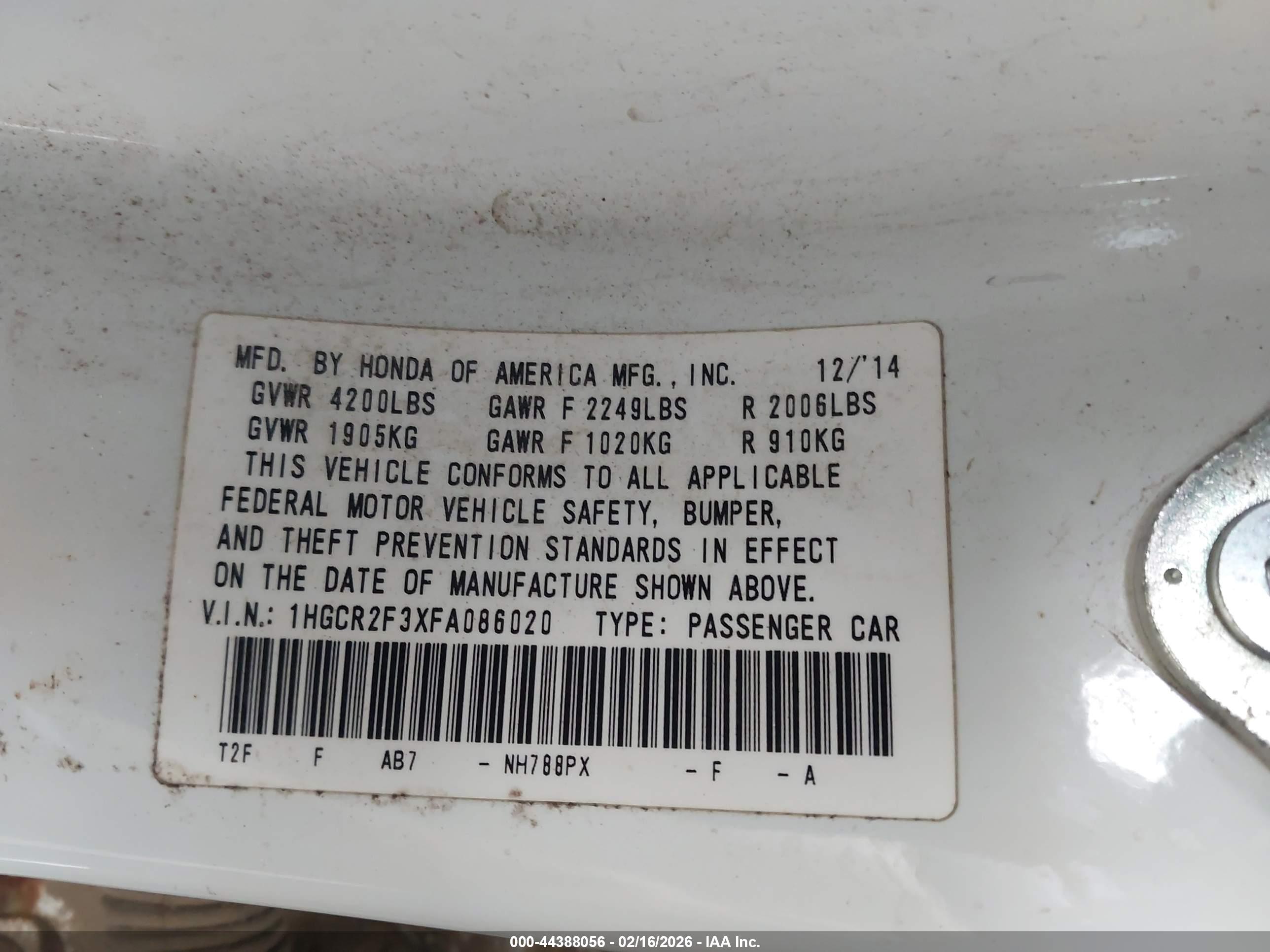 HONDA ACCORD image 9
