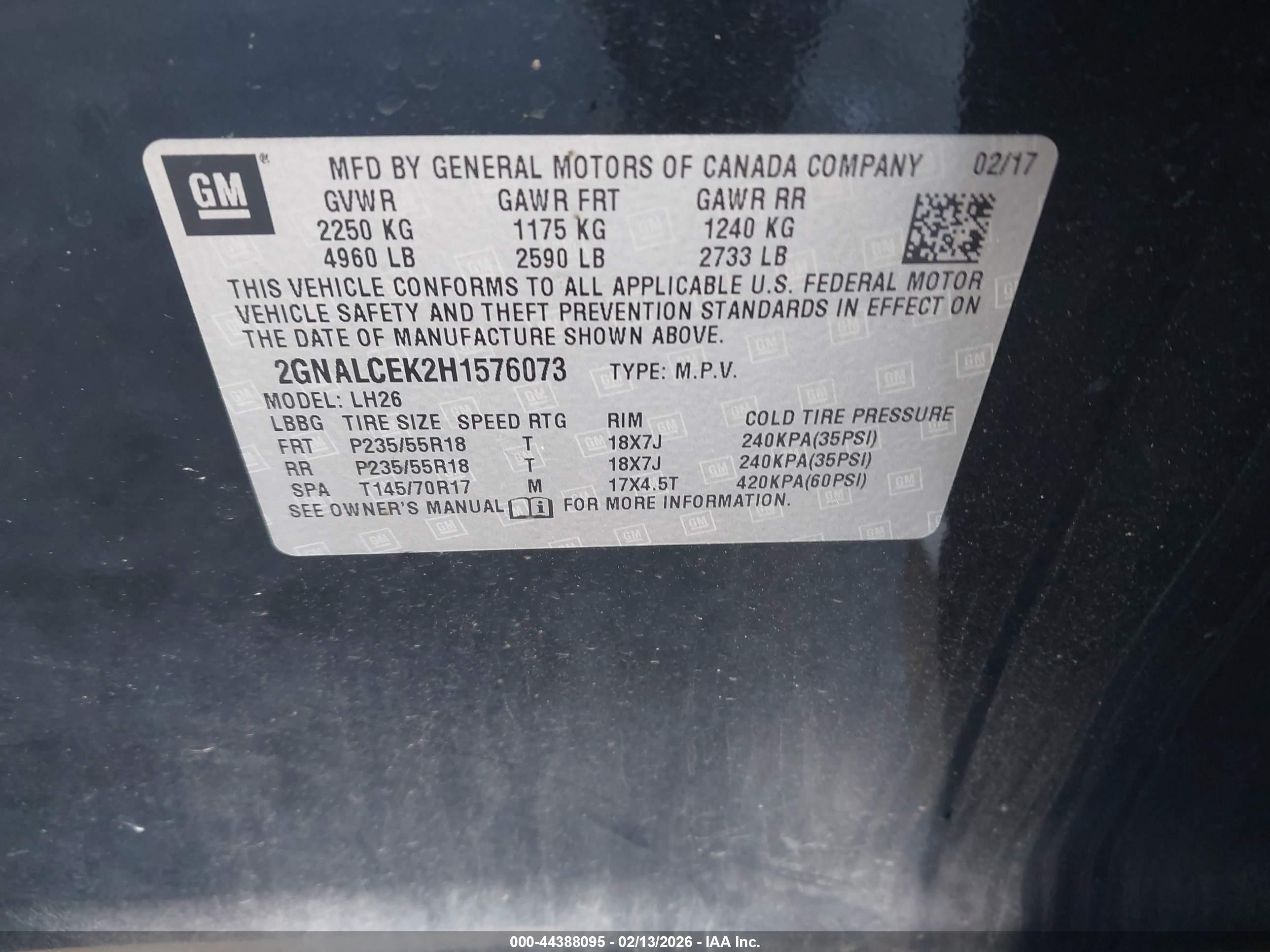 CHEVROLET EQUINOX image 9