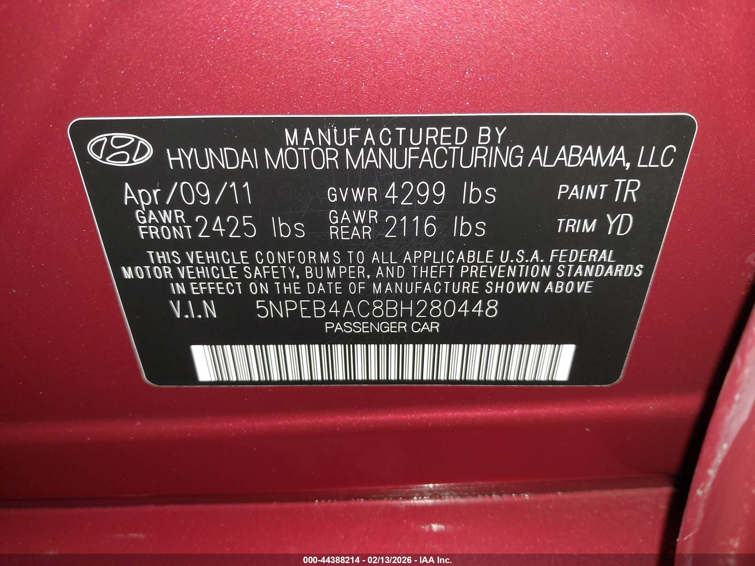 HYUNDAI SONATA image 9