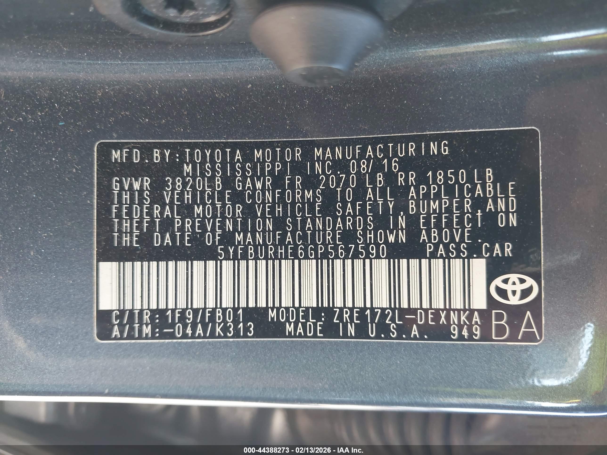 TOYOTA COROLLA image 9