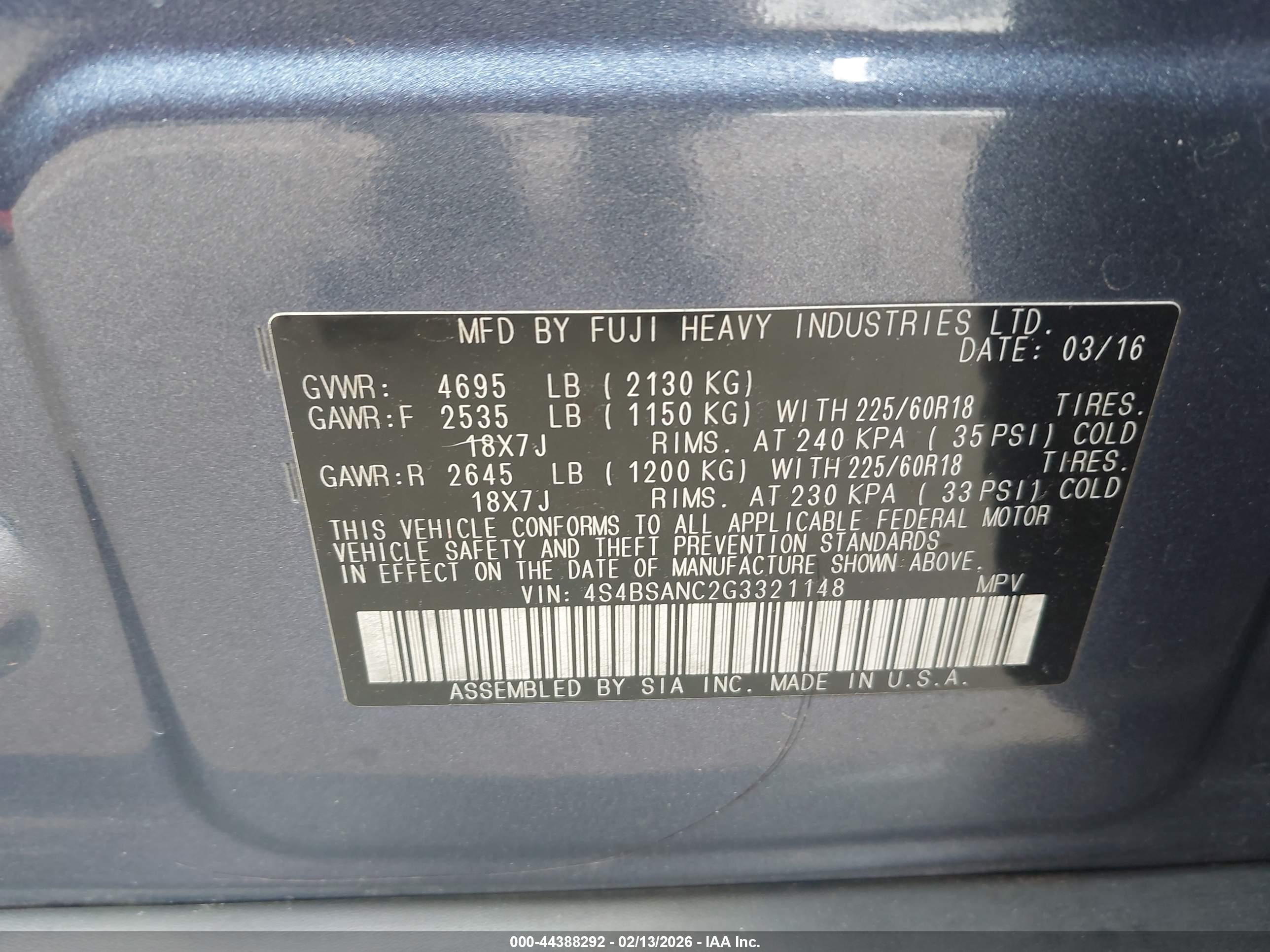 SUBARU OUTBACK image 9