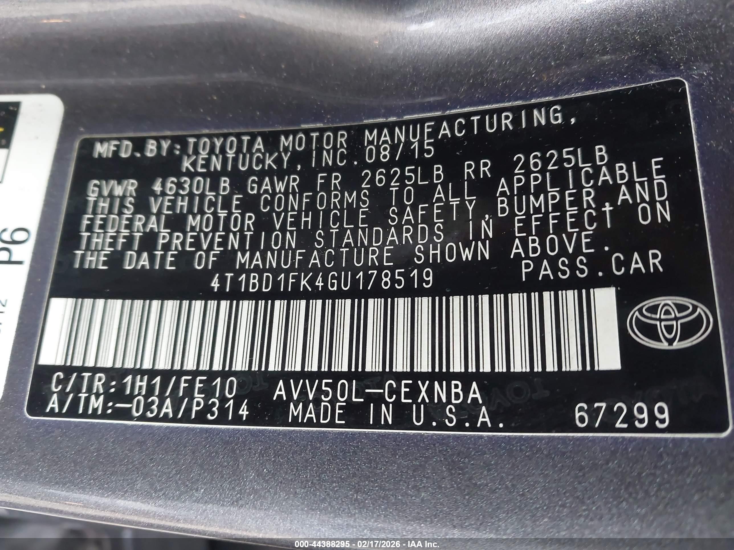 TOYOTA CAMRY image 9