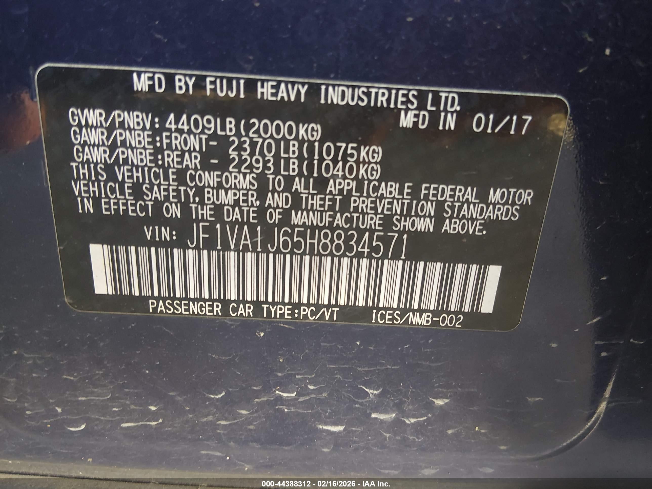 SUBARU WRX image 9