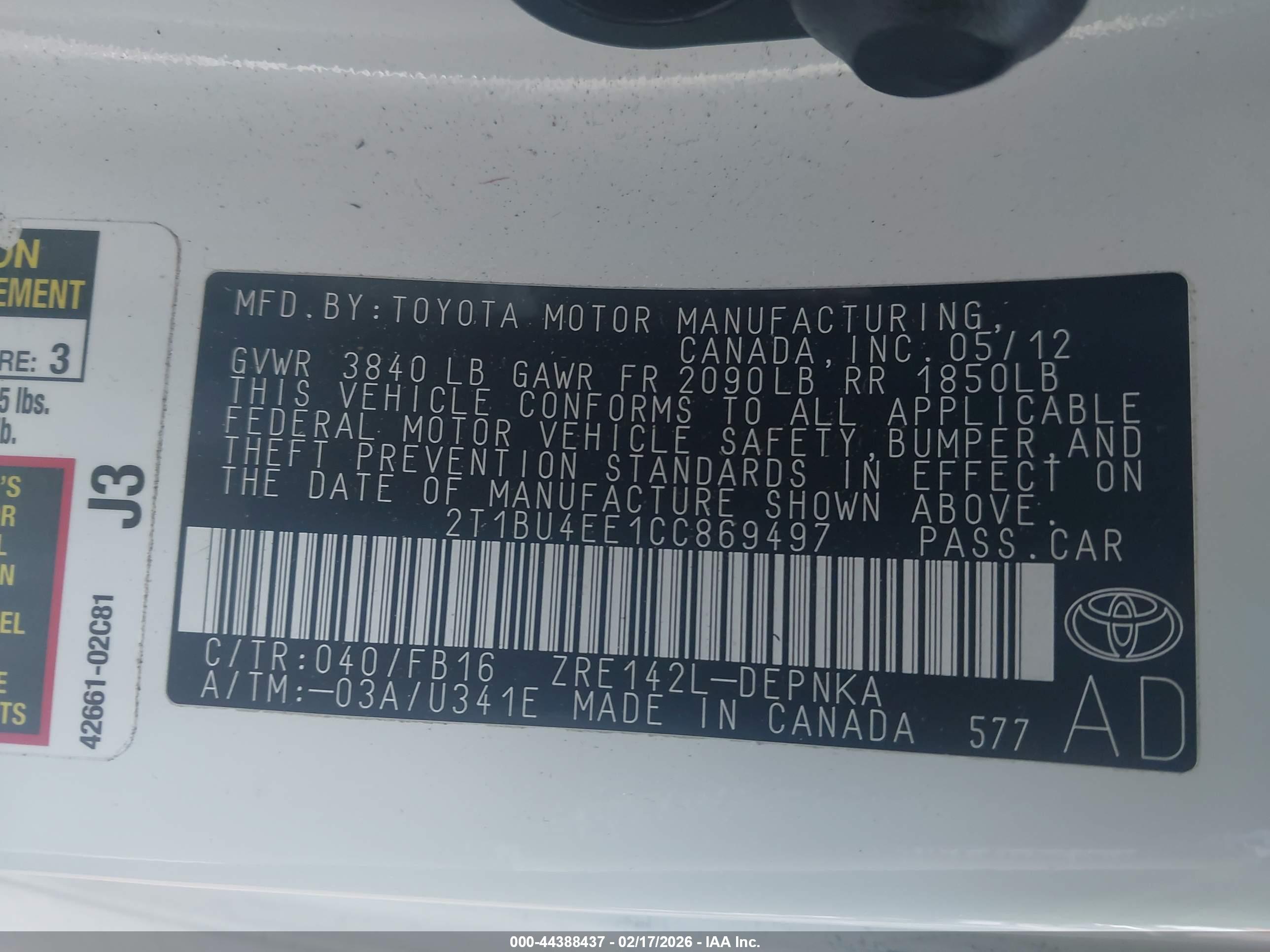 TOYOTA COROLLA image 9
