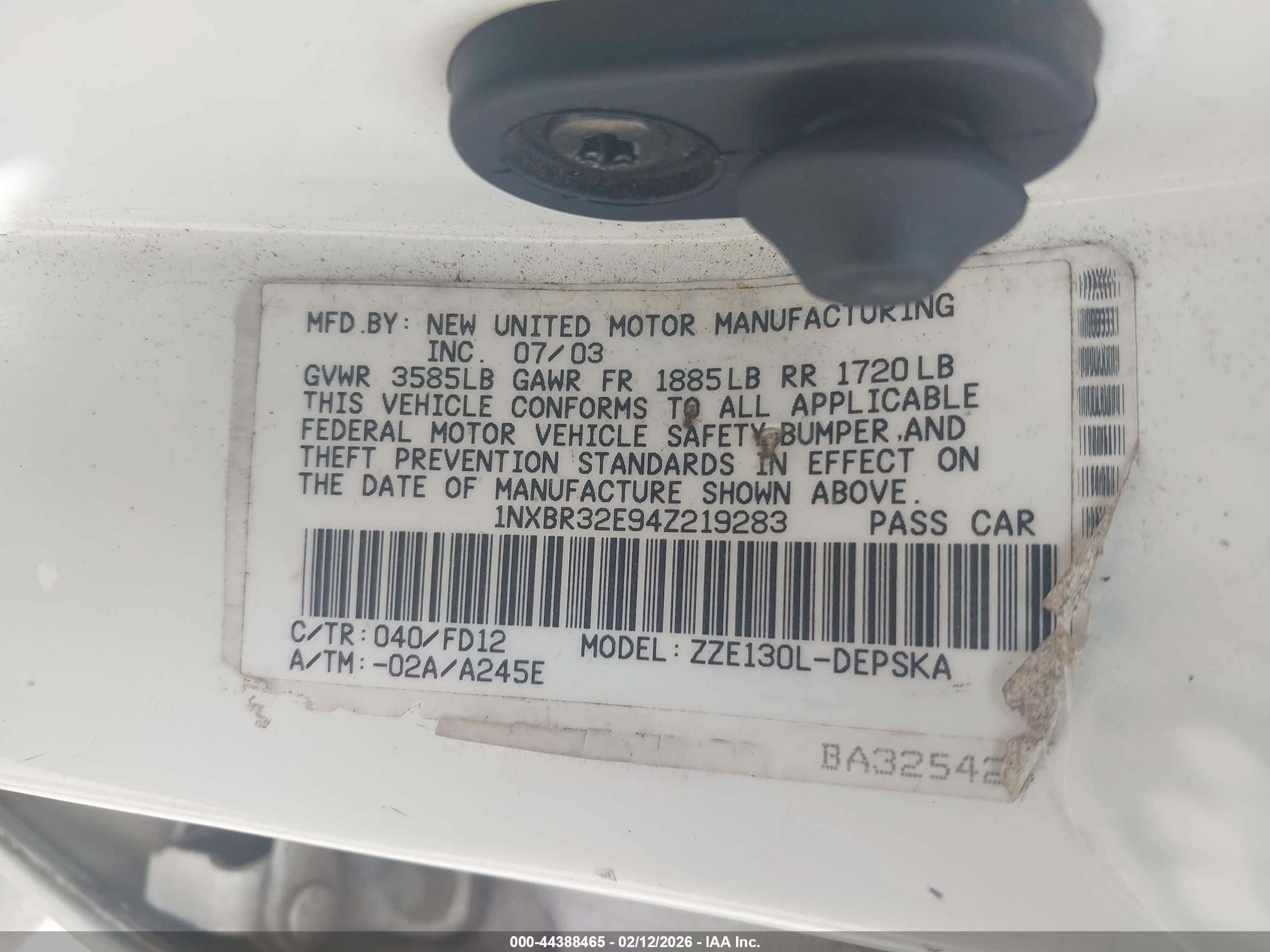TOYOTA COROLLA image 9