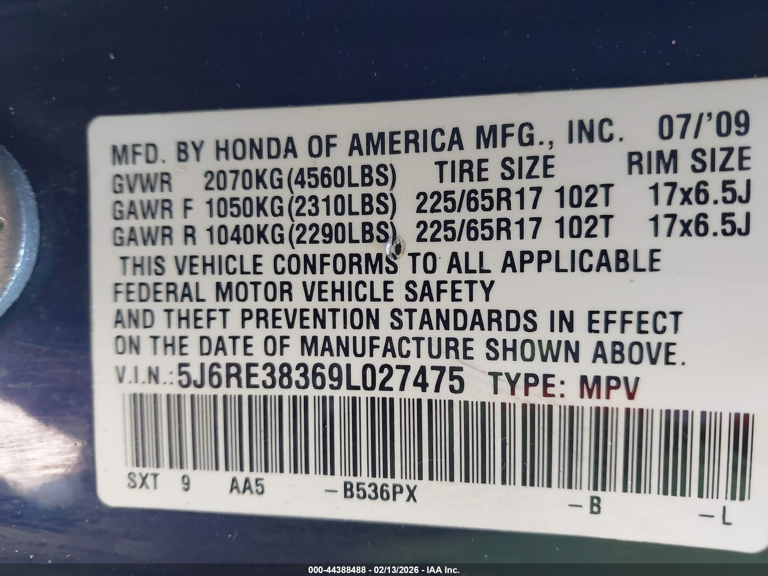 HONDA CR-V image 9