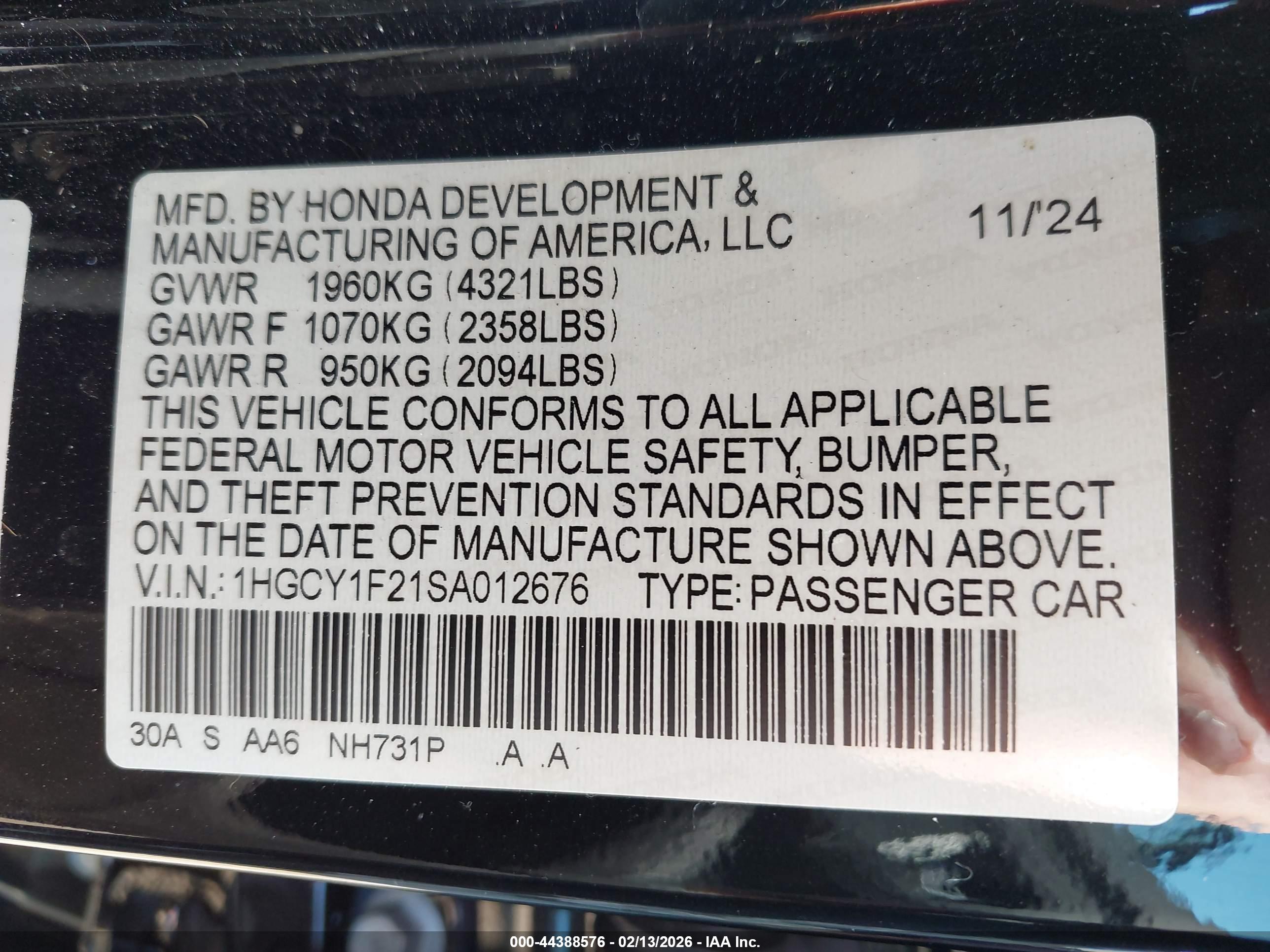 HONDA ACCORD image 9