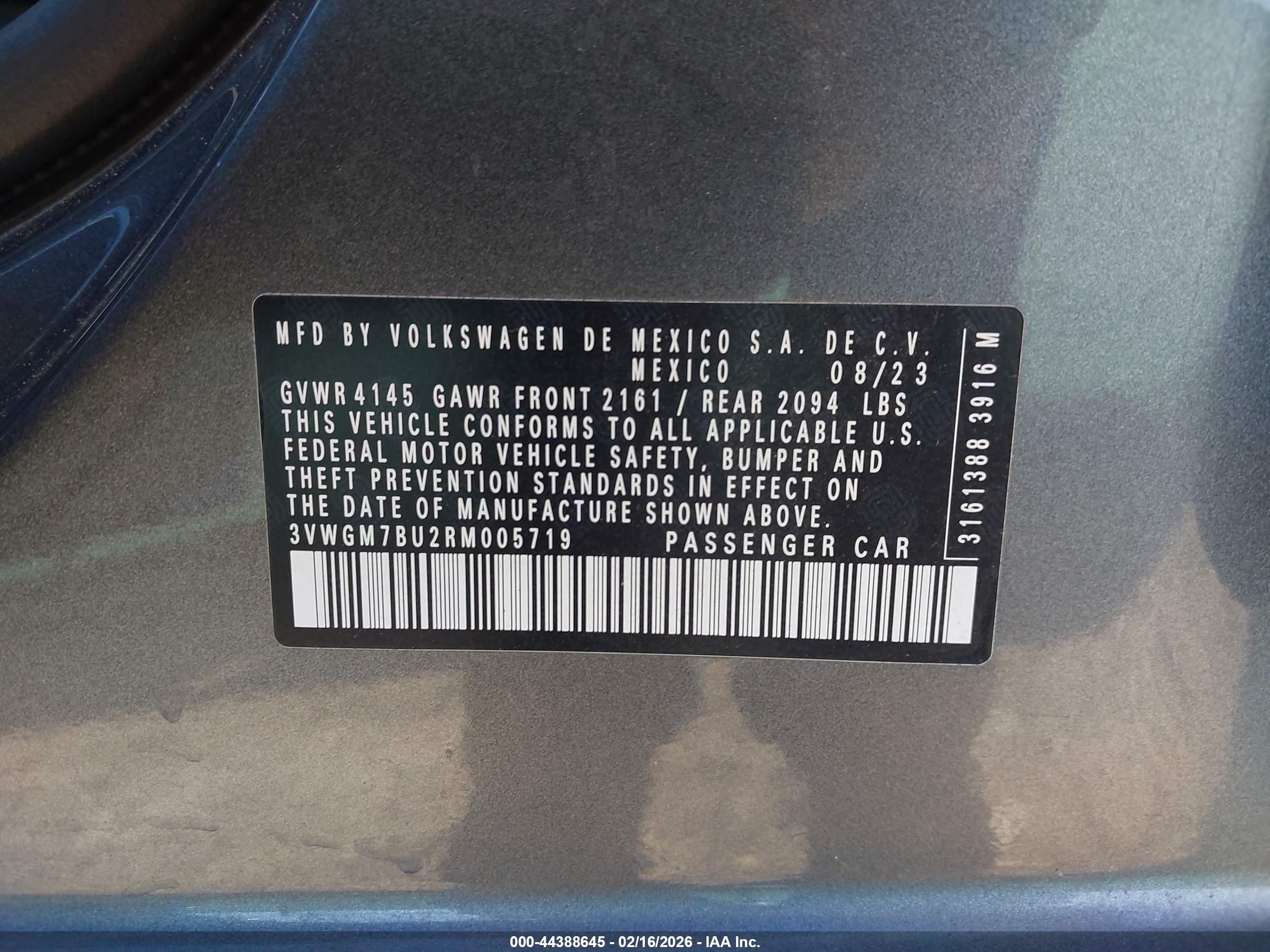 VOLKSWAGEN JETTA image 9