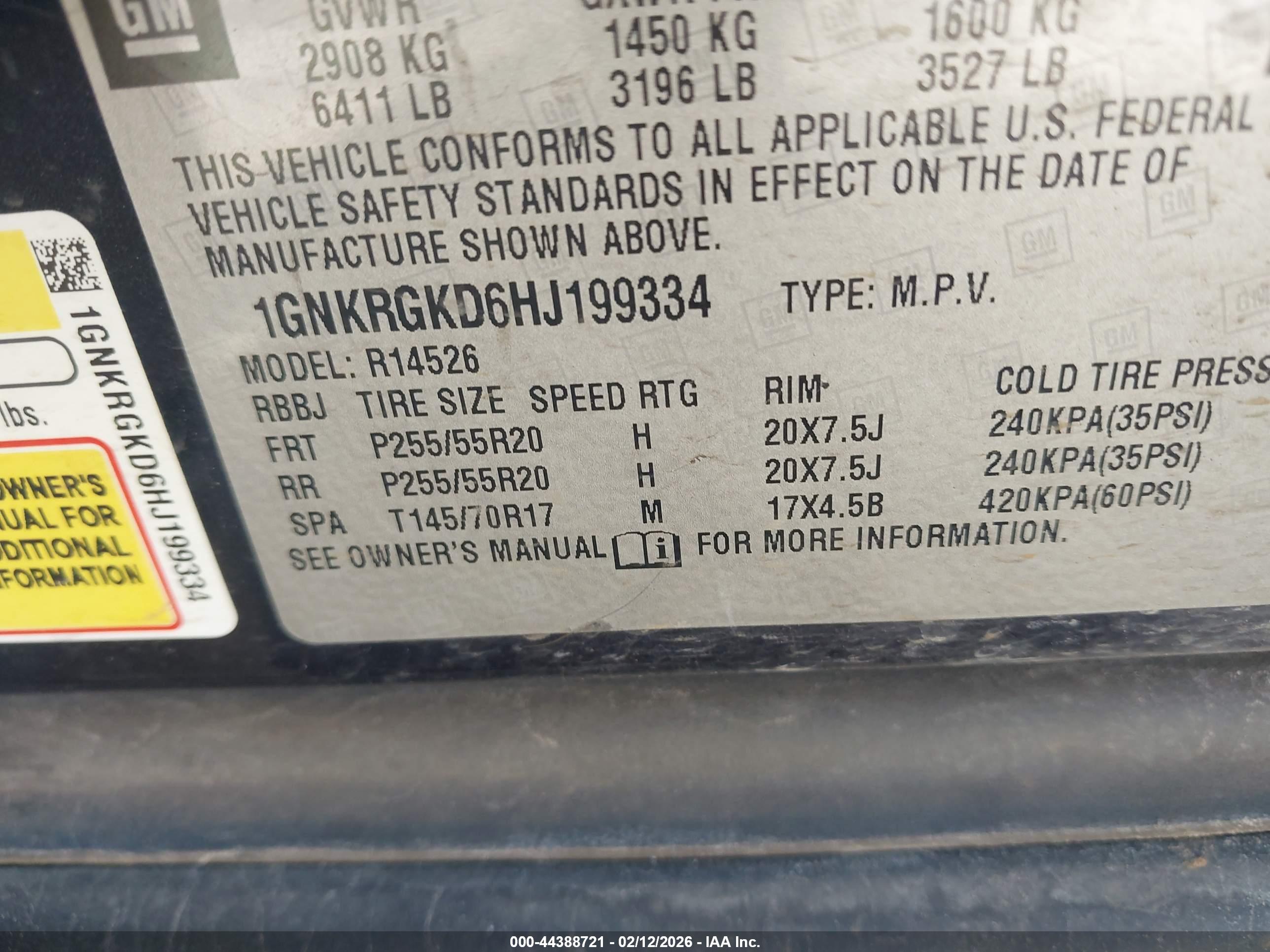 CHEVROLET TRAVERSE image 9