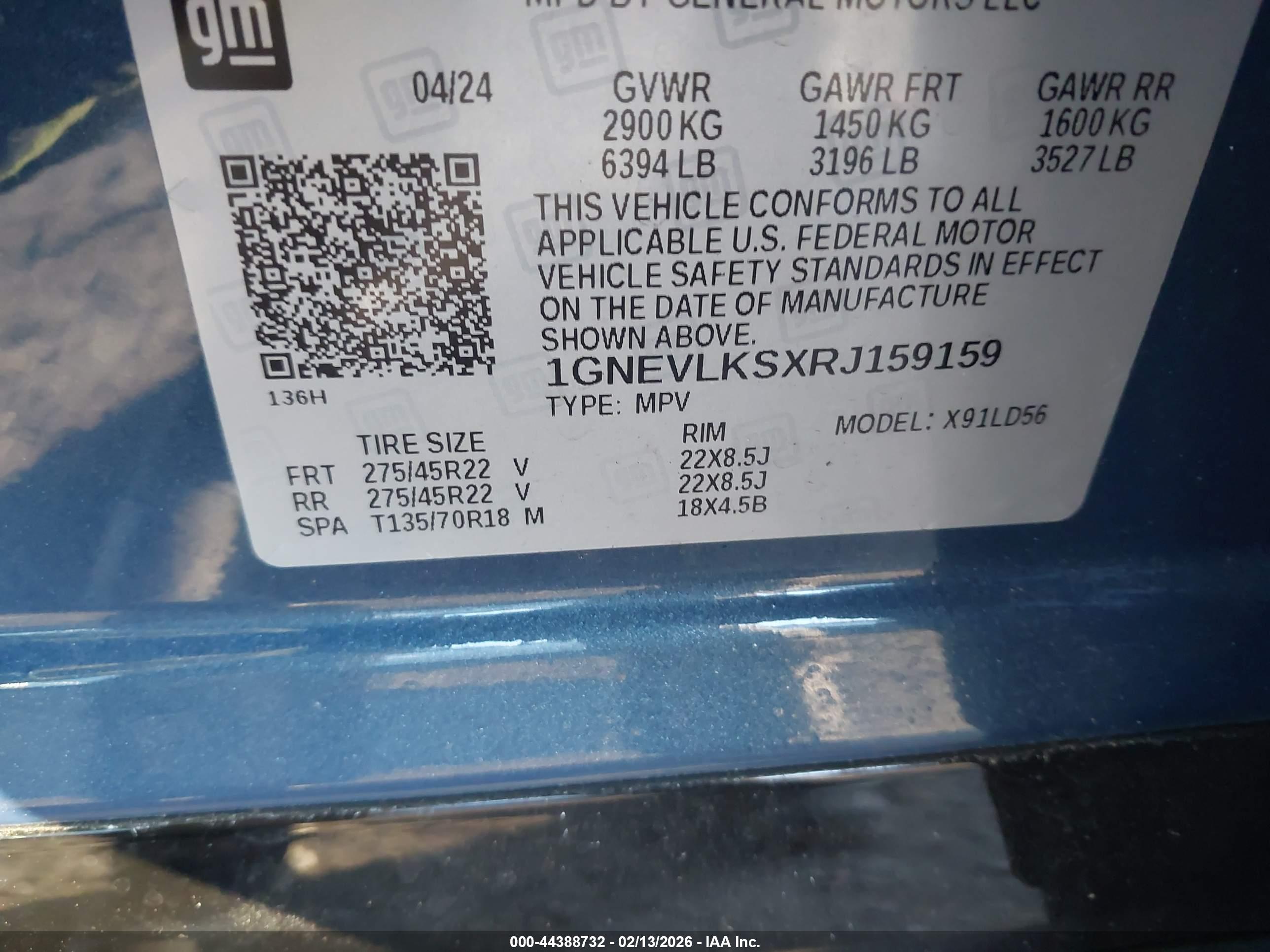 CHEVROLET TRAVERSE image 9