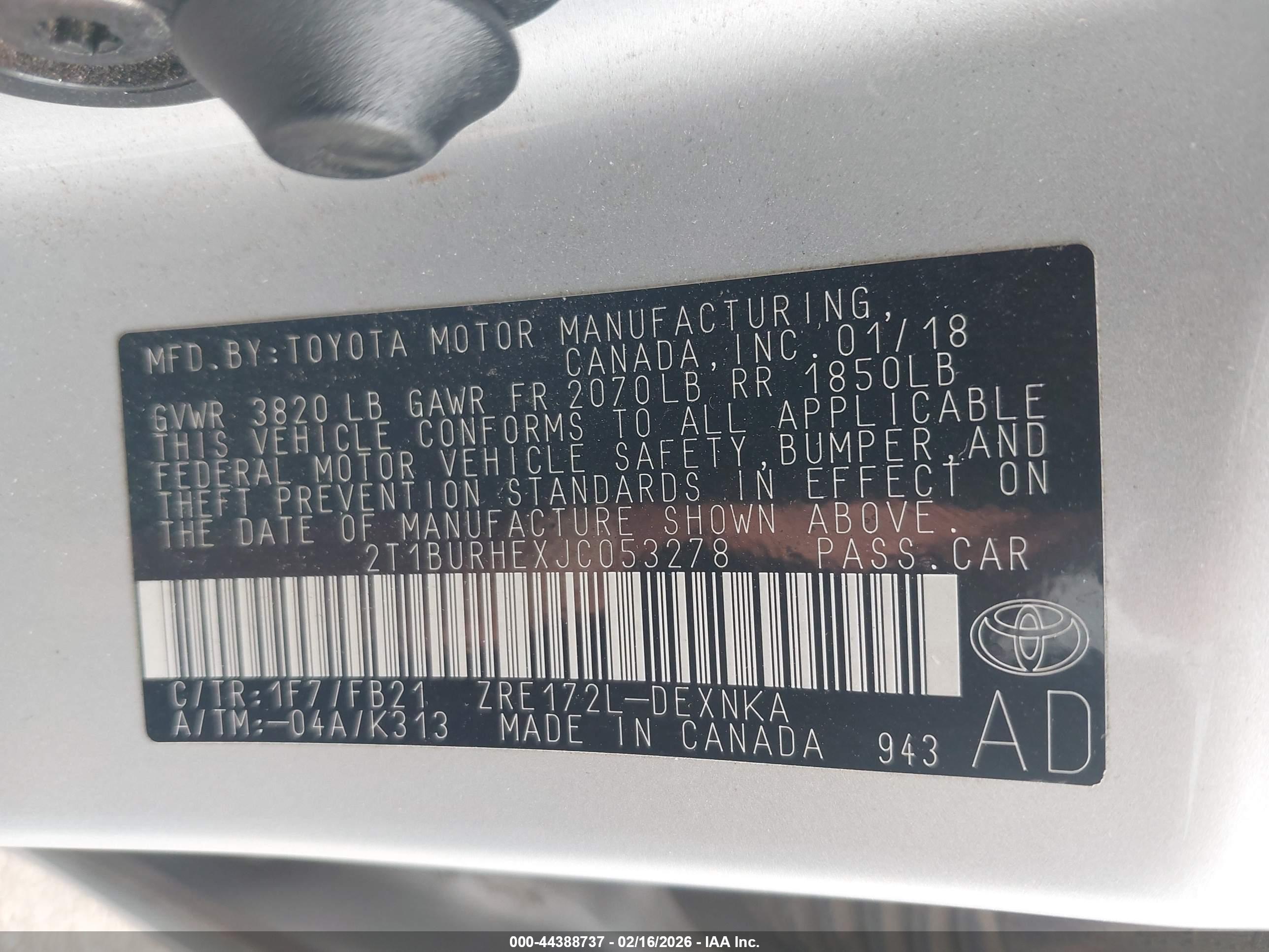 TOYOTA COROLLA image 9