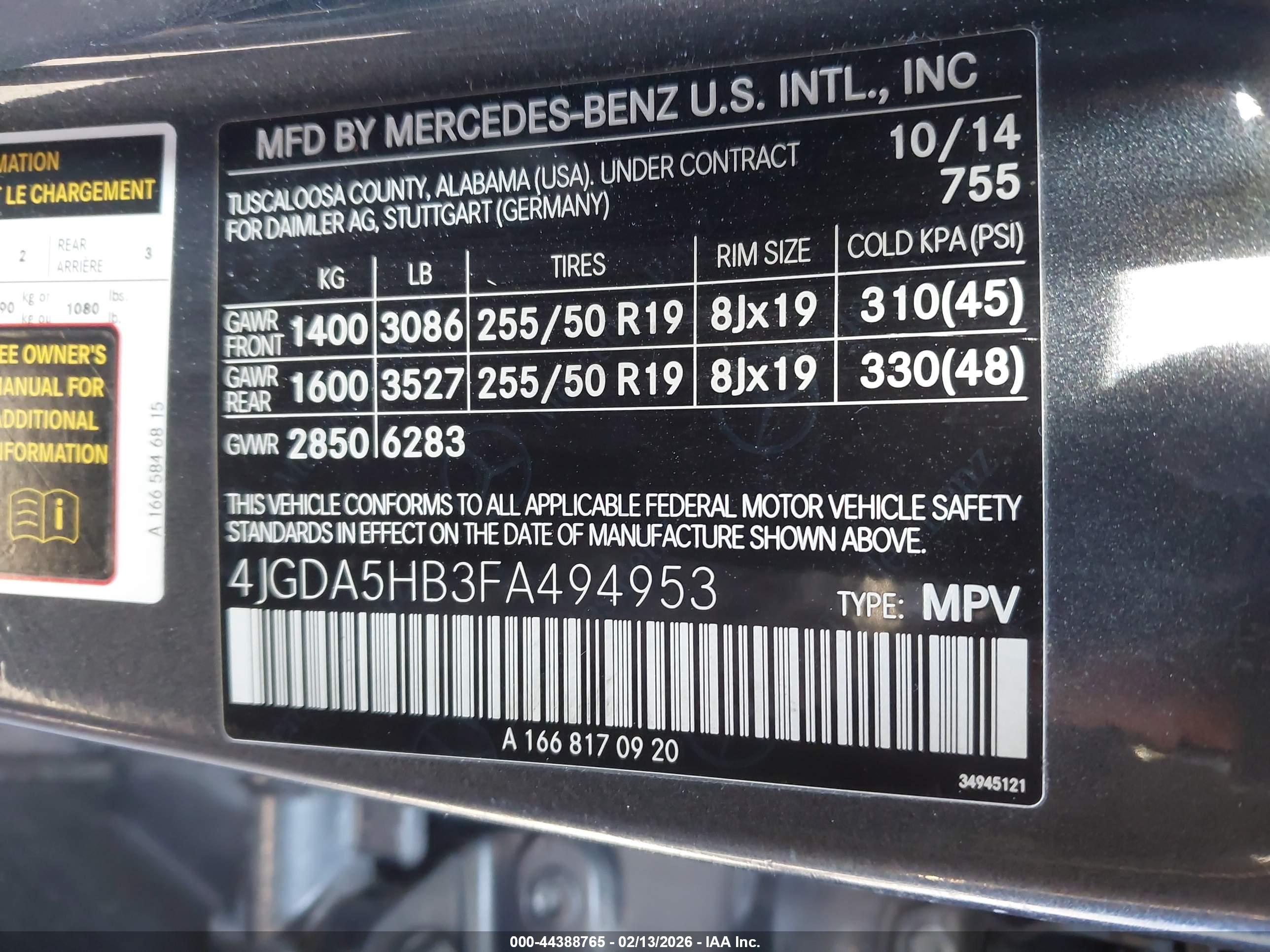 MERCEDES-BENZ ML image 9