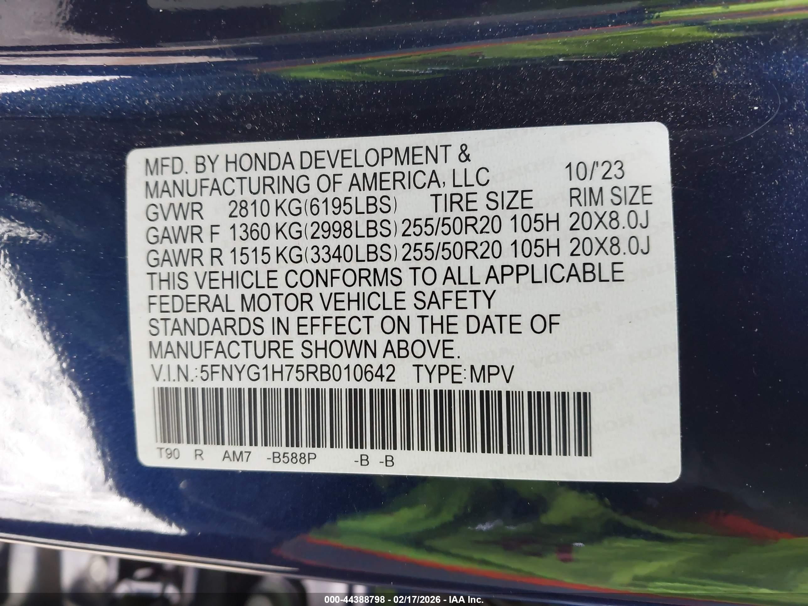 HONDA PILOT image 9