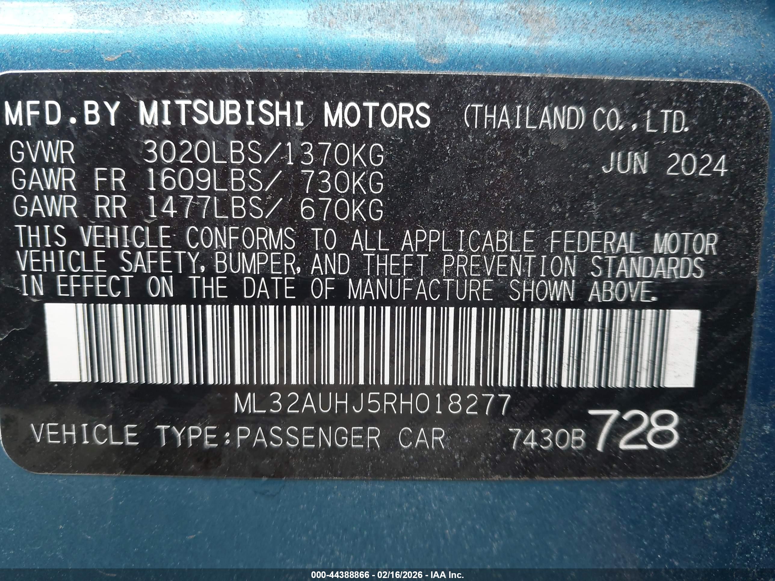 MITSUBISHI MIRAGE image 9