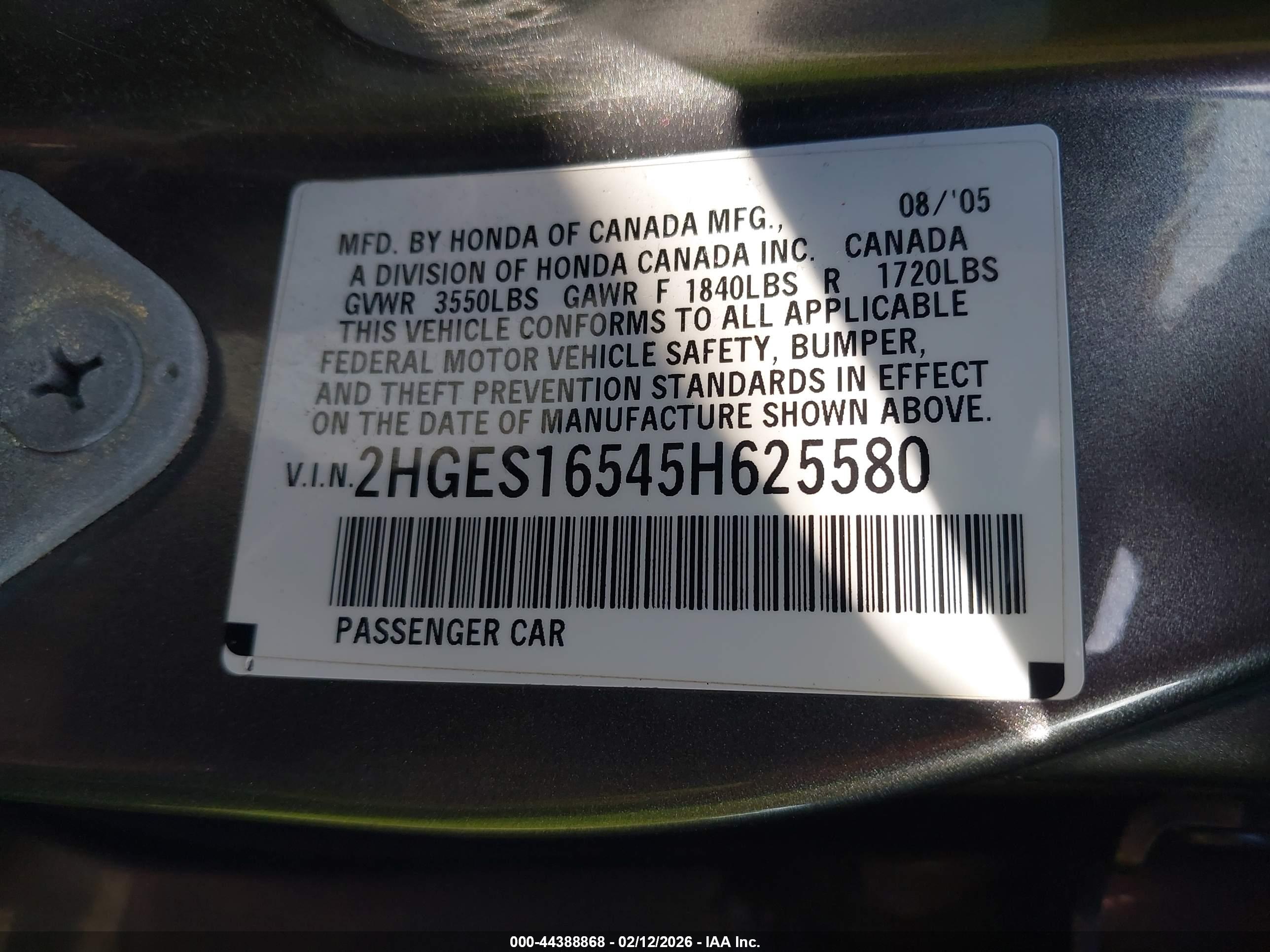 HONDA CIVIC image 9