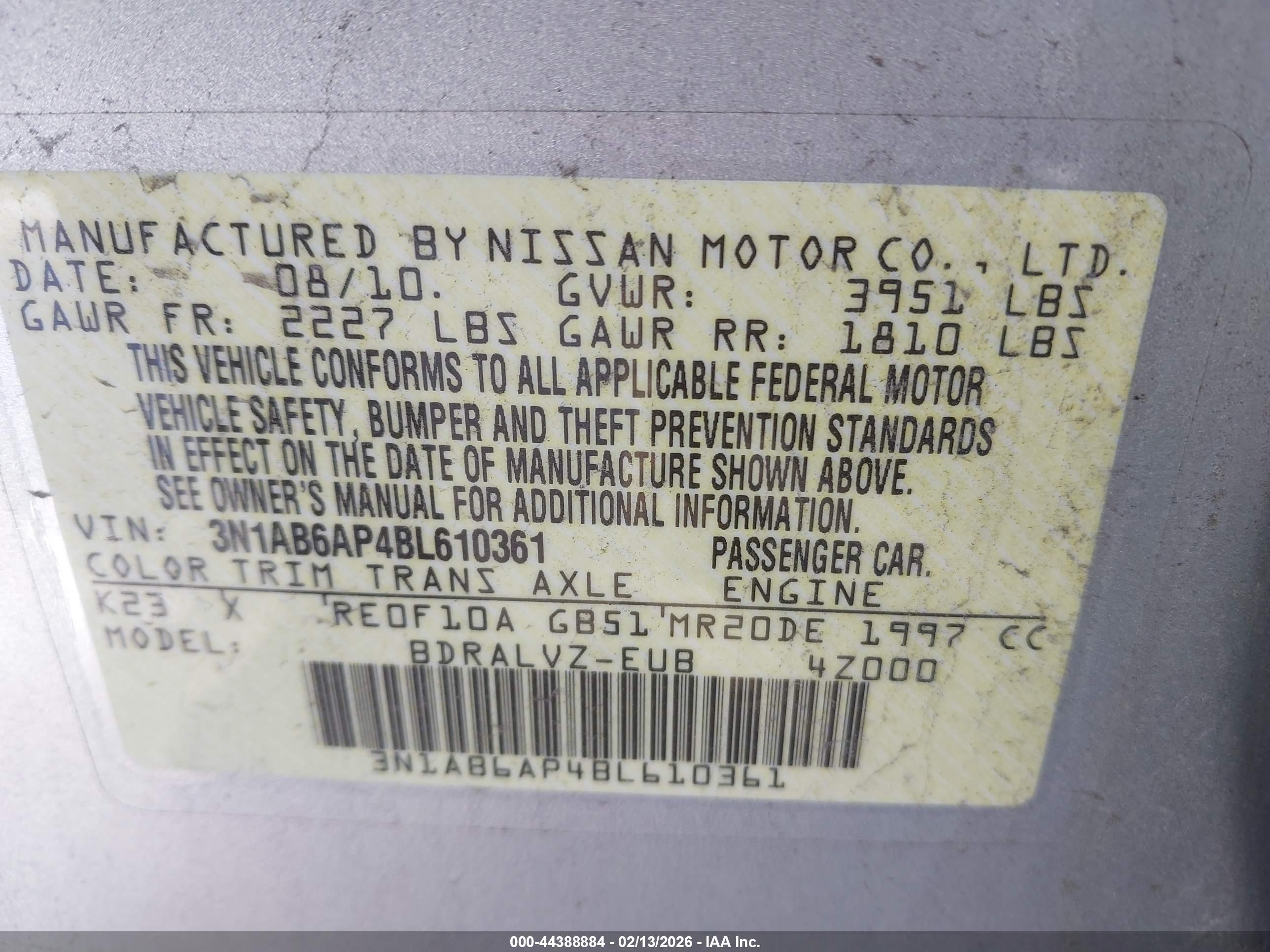 NISSAN SENTRA image 9