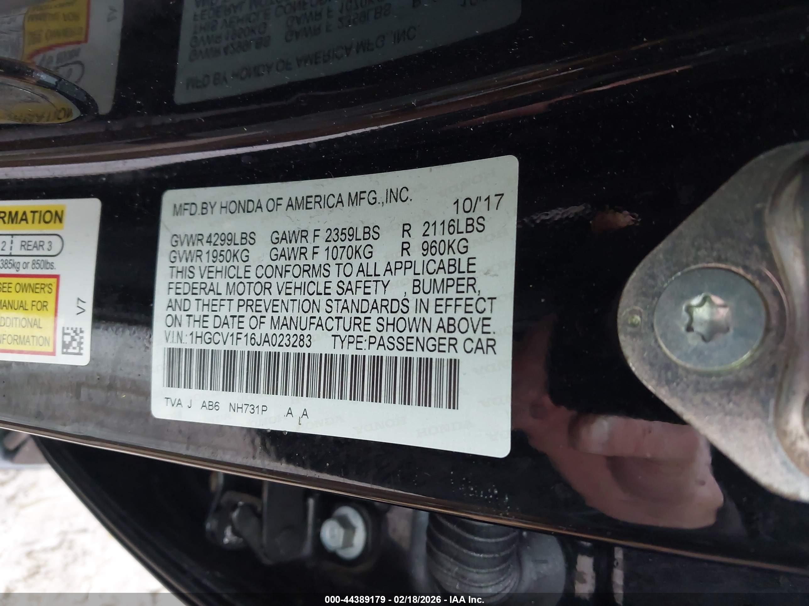 HONDA ACCORD image 9