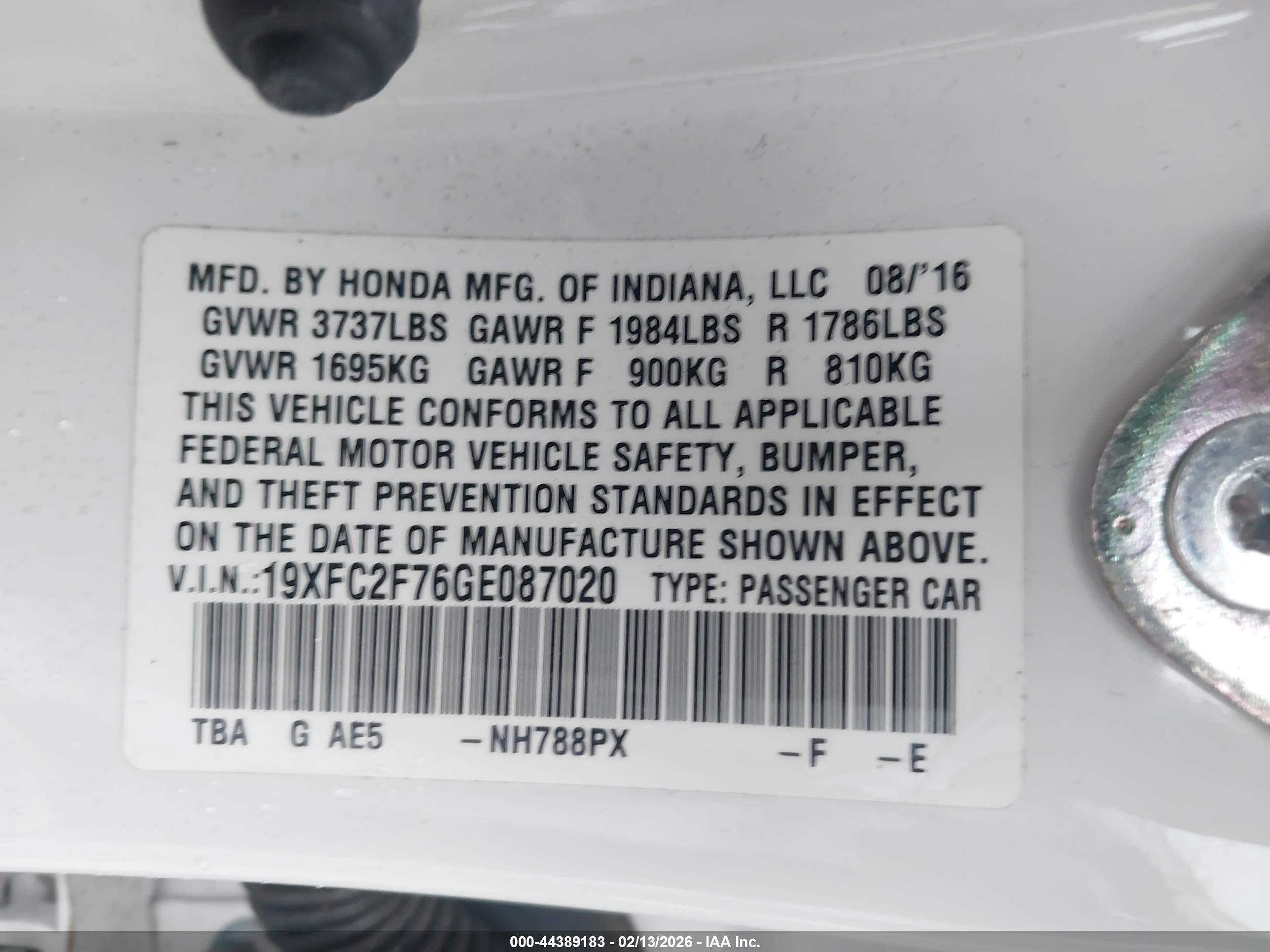 HONDA CIVIC image 9