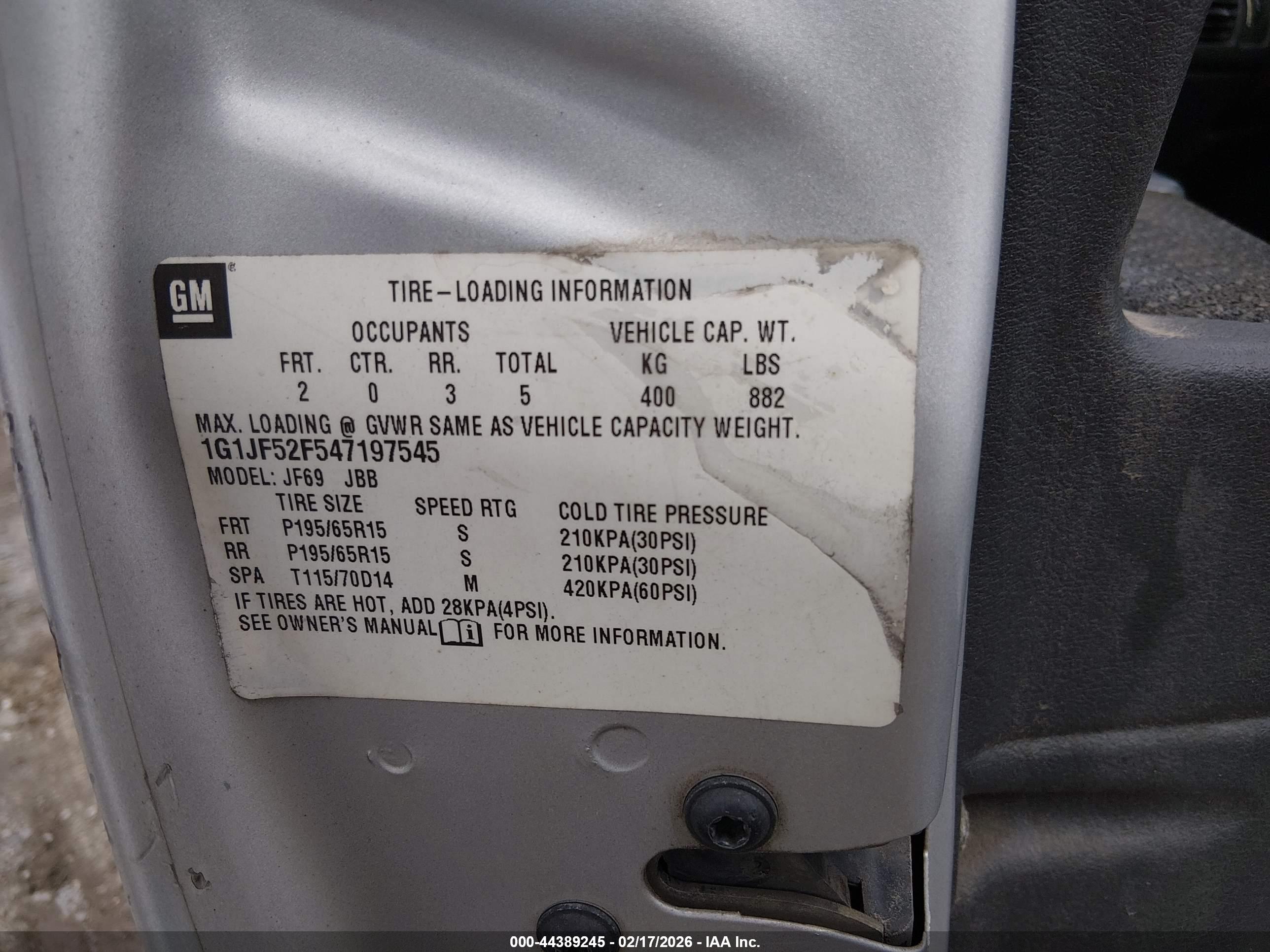 CHEVROLET CAVALIER image 9