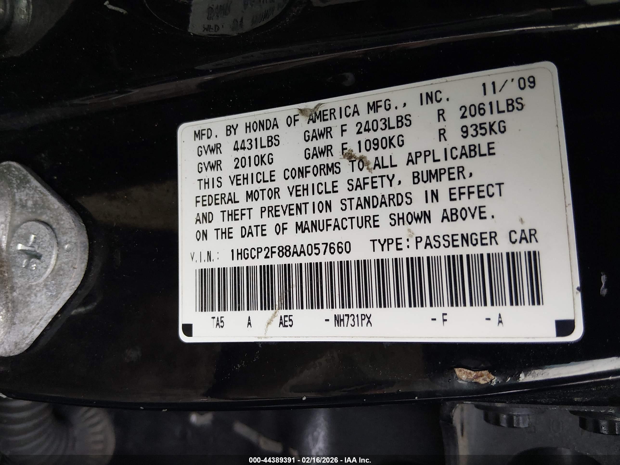 HONDA ACCORD image 9