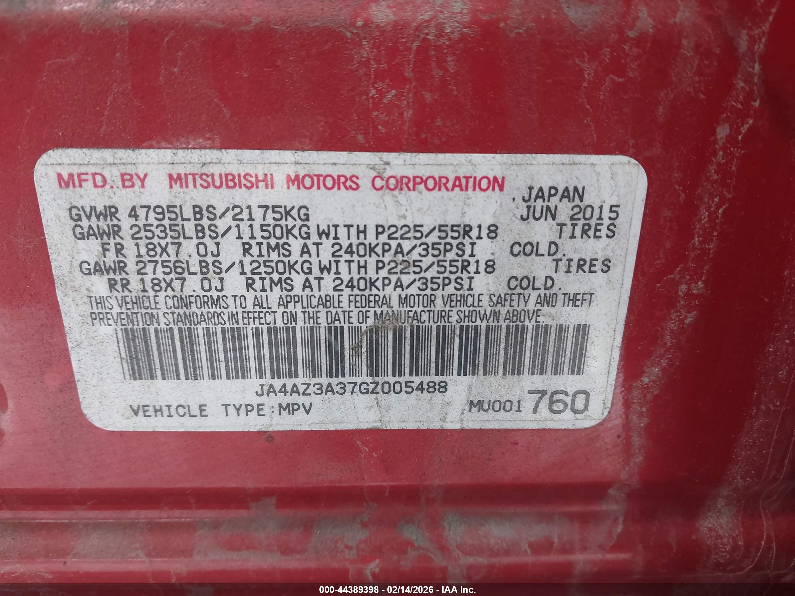 MITSUBISHI OUTLANDER image 9