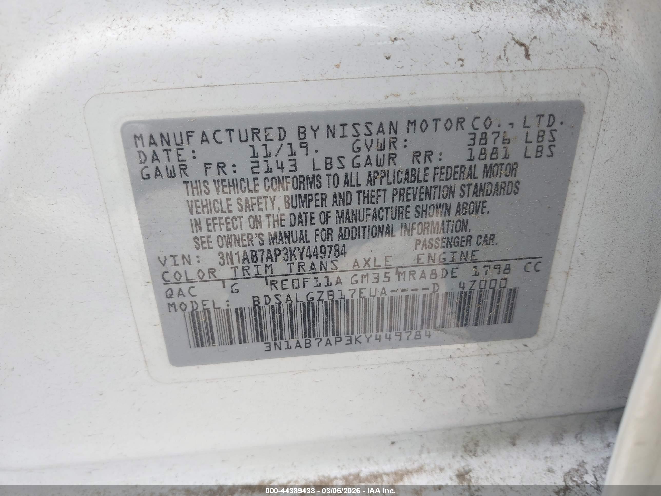 NISSAN SENTRA image 9