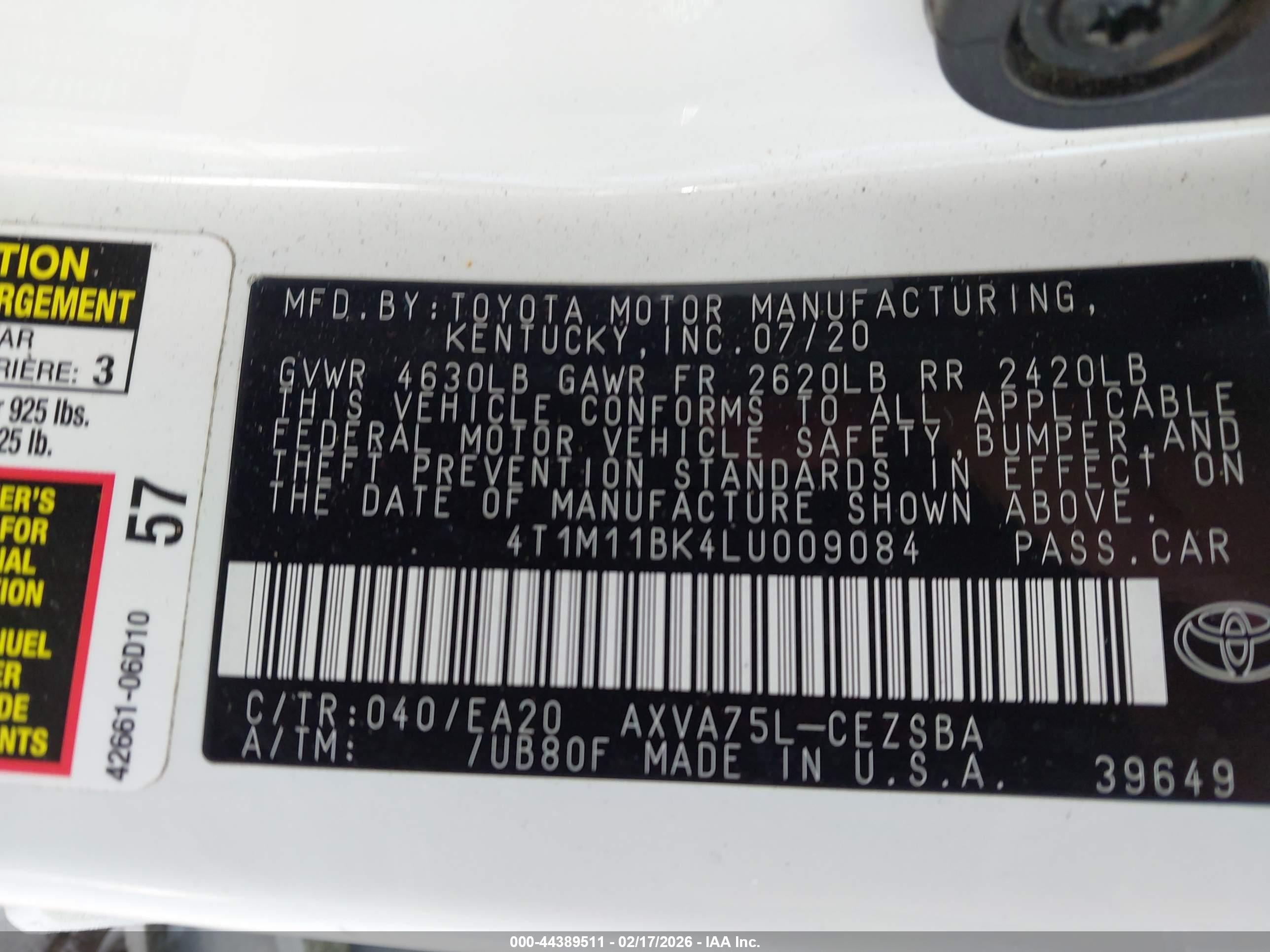 TOYOTA CAMRY image 9