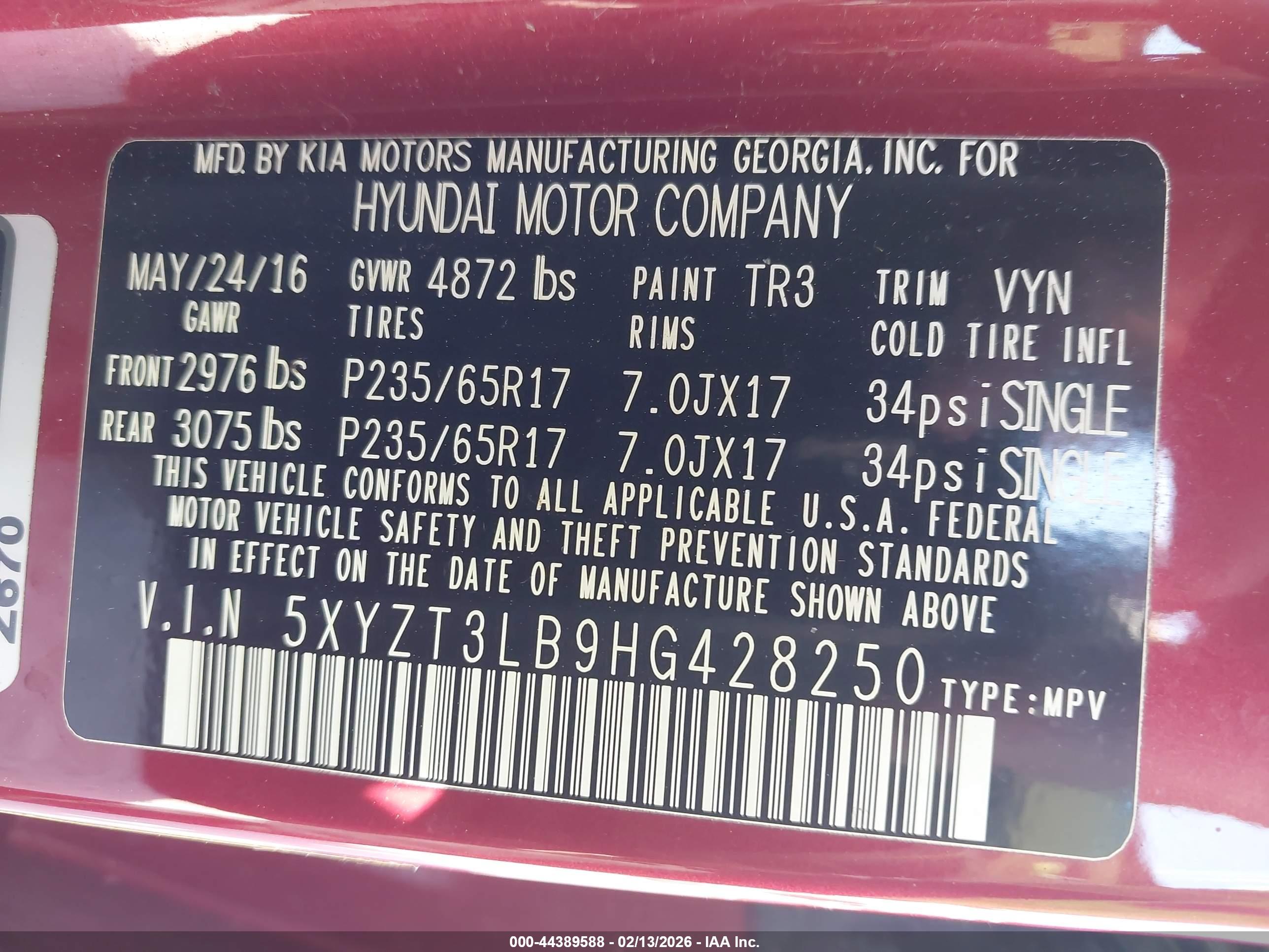 HYUNDAI SANTA image 9