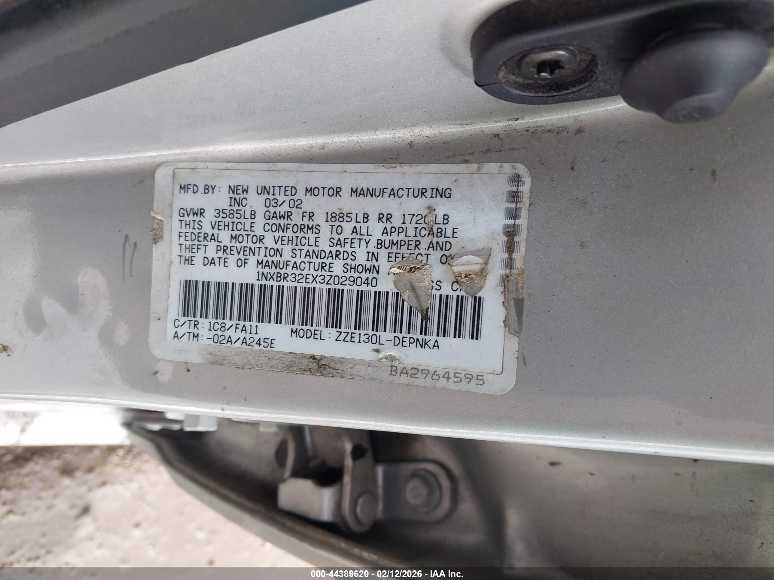TOYOTA COROLLA image 9