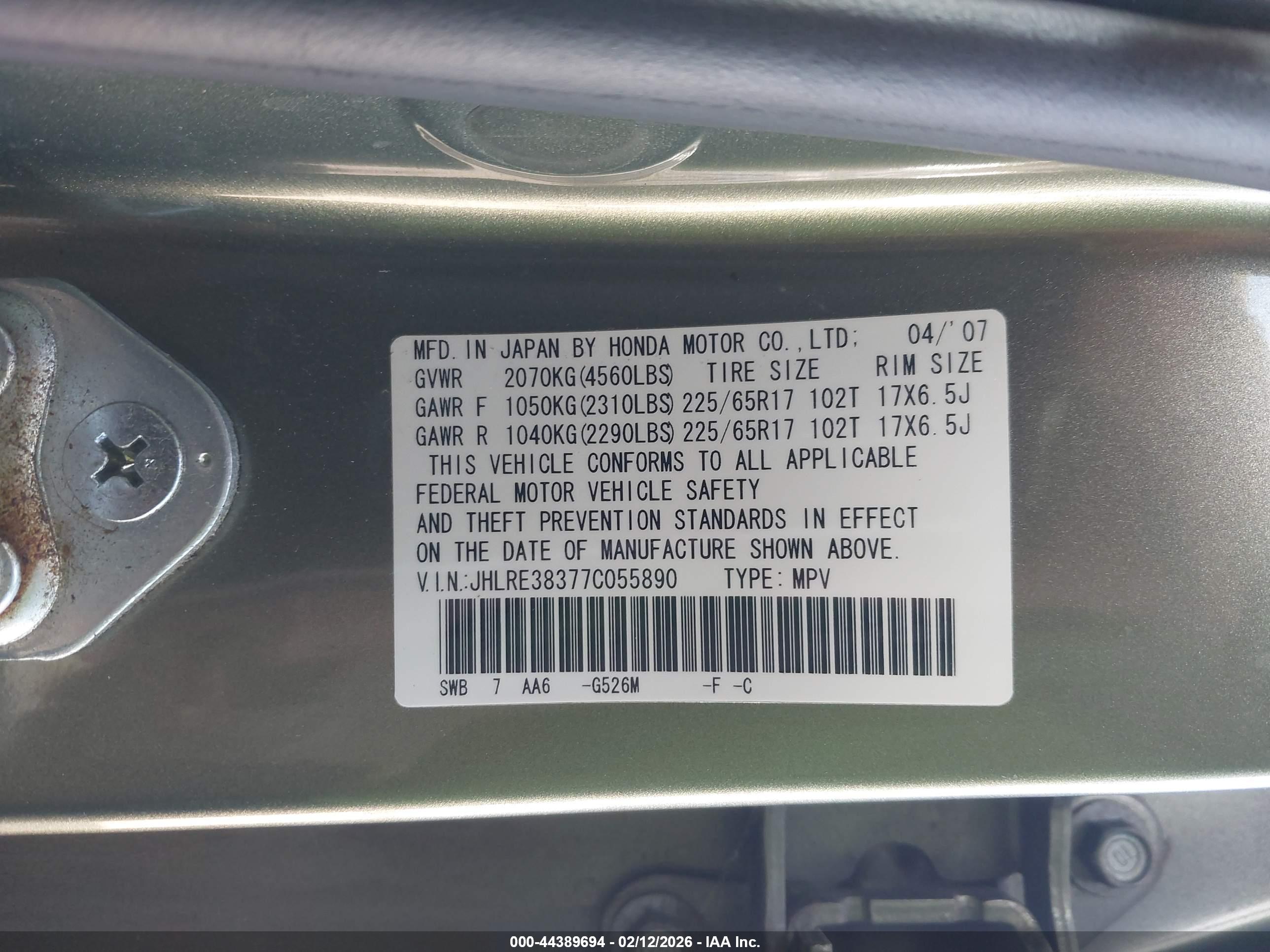 HONDA CR-V image 9