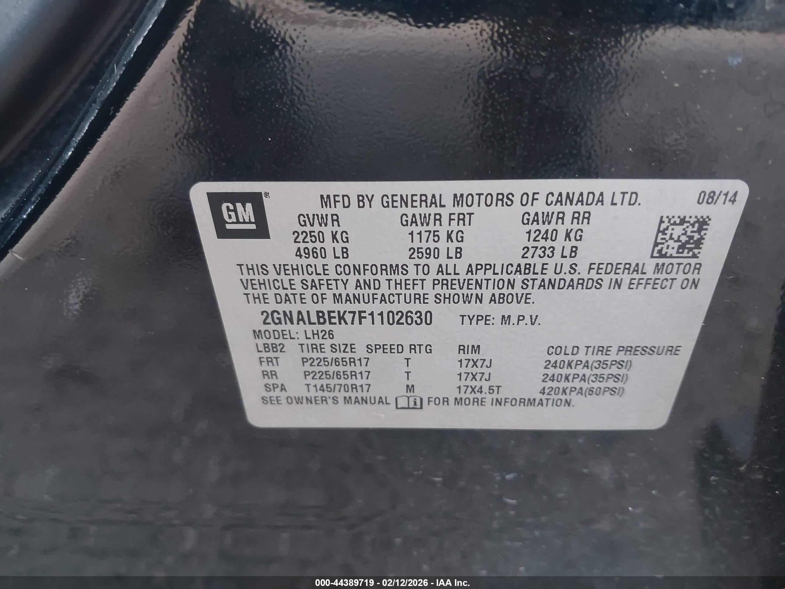 CHEVROLET EQUINOX image 9