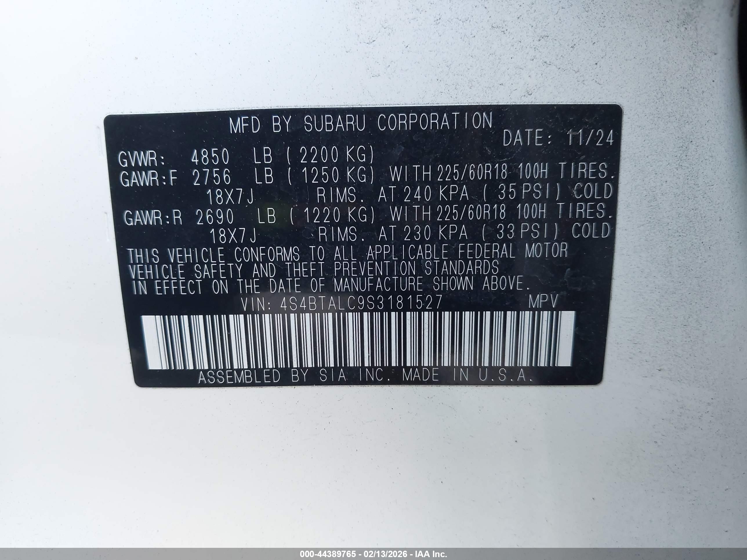 SUBARU OUTBACK image 9