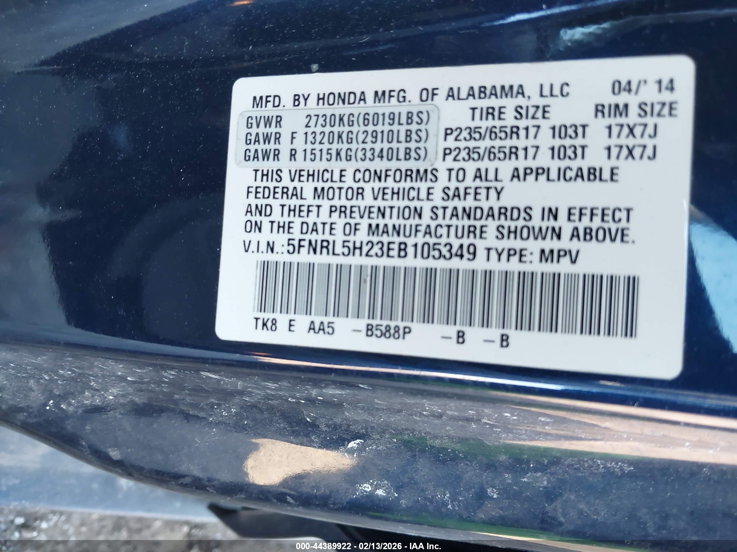 HONDA ODYSSEY image 9