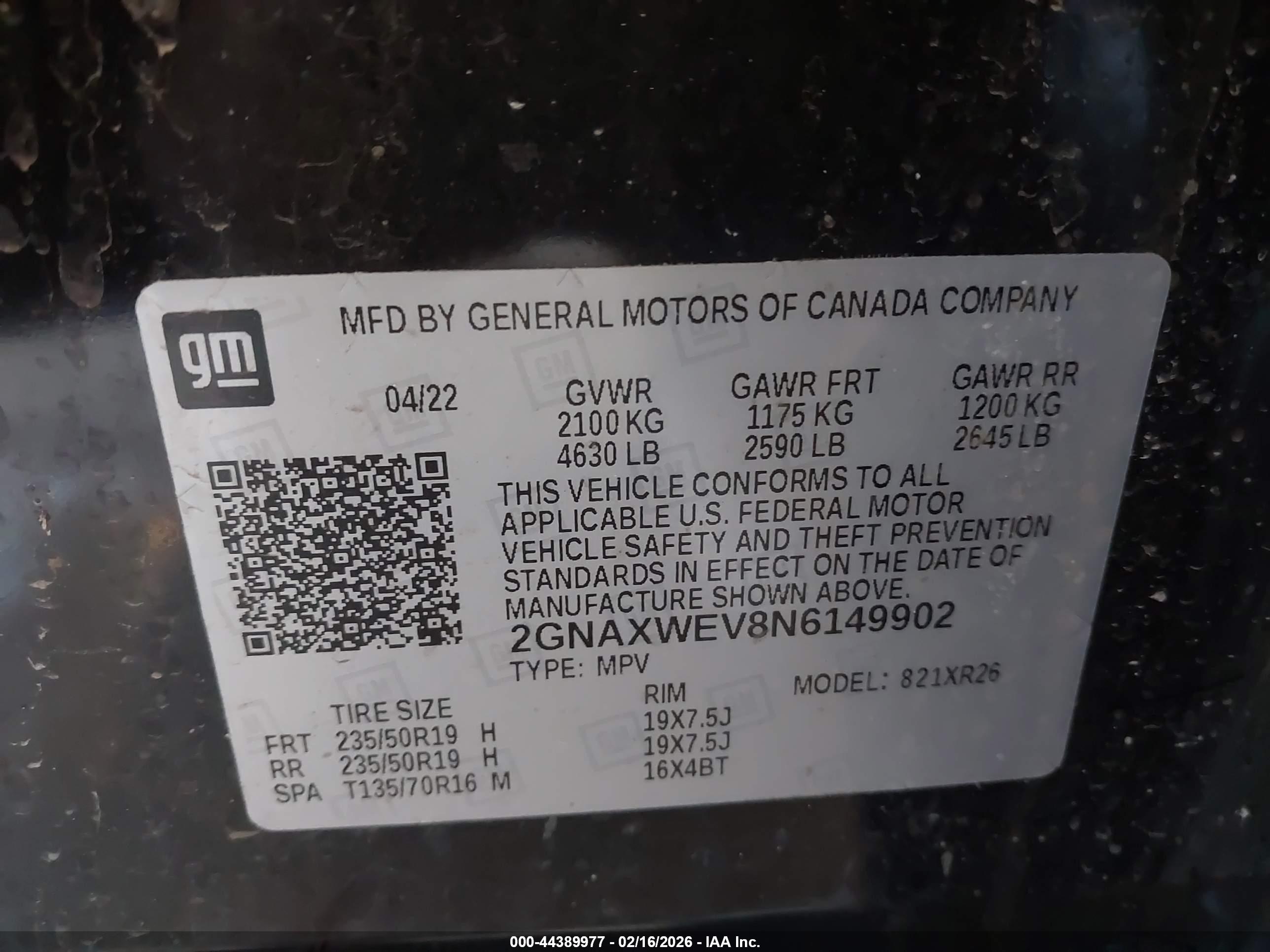 CHEVROLET EQUINOX image 9