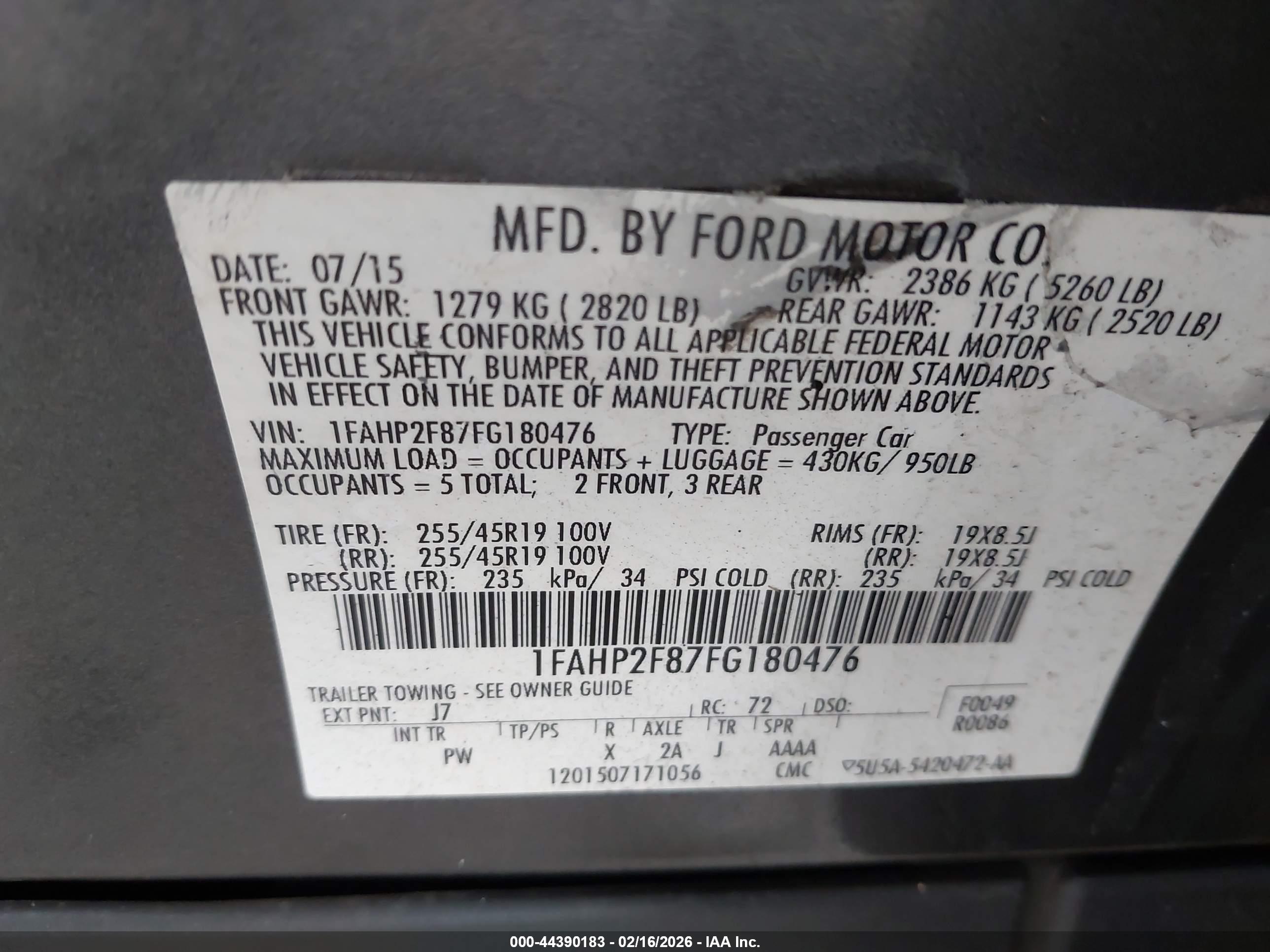 FORD TAURUS image 9
